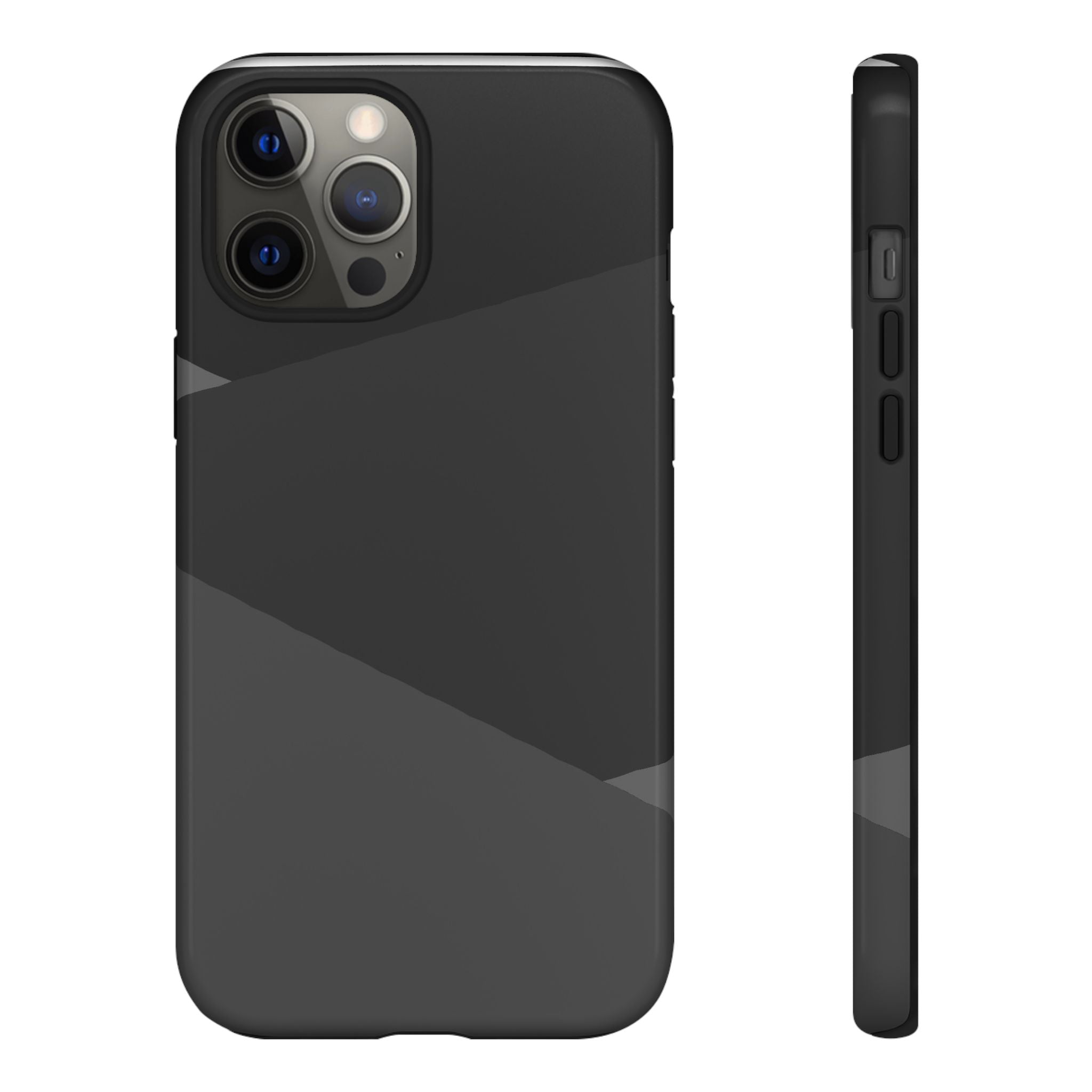 Geometric Black Diagonal Pattern Phone Case