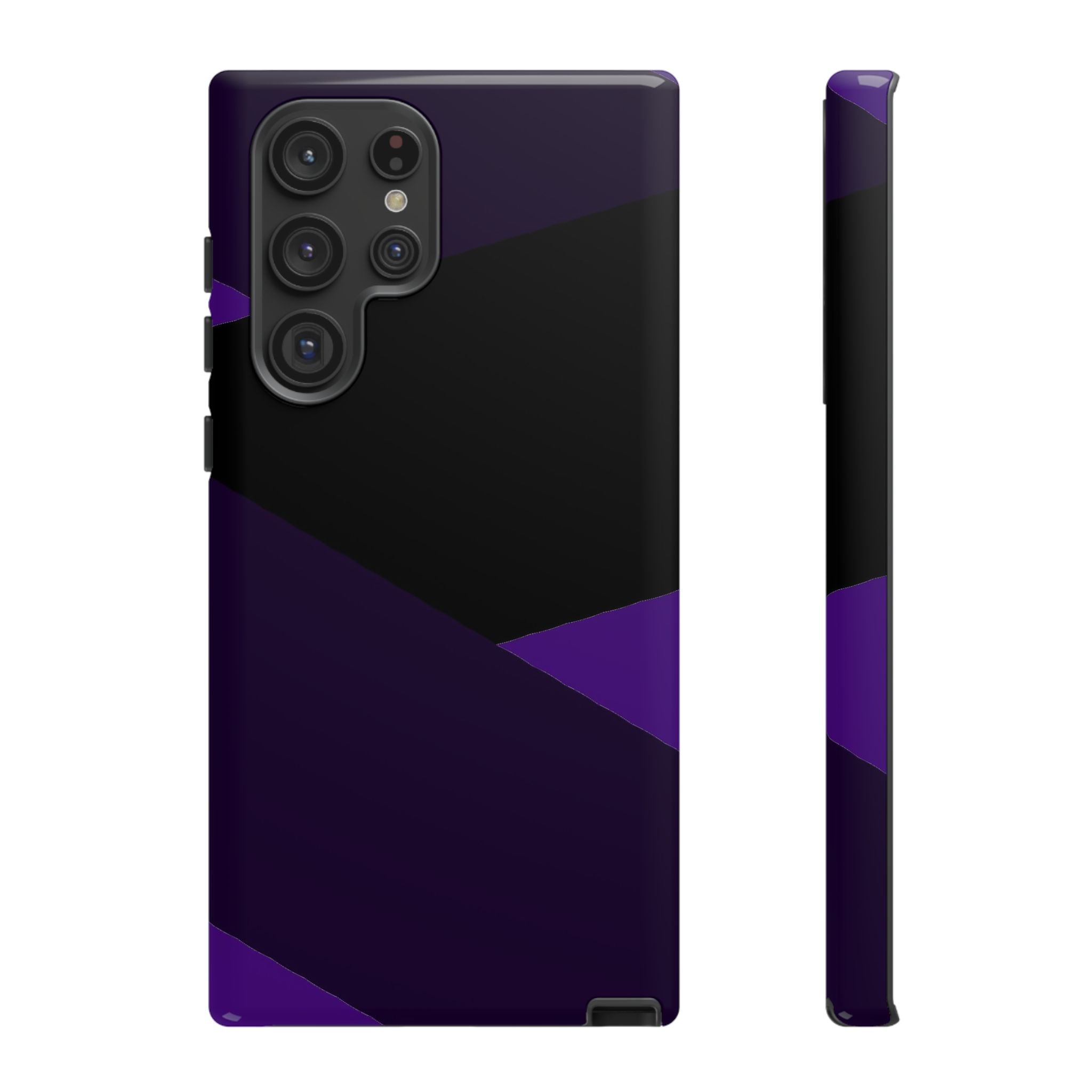 Purple Geometric Tough Phone Case — Slim Protective iPhone Cover