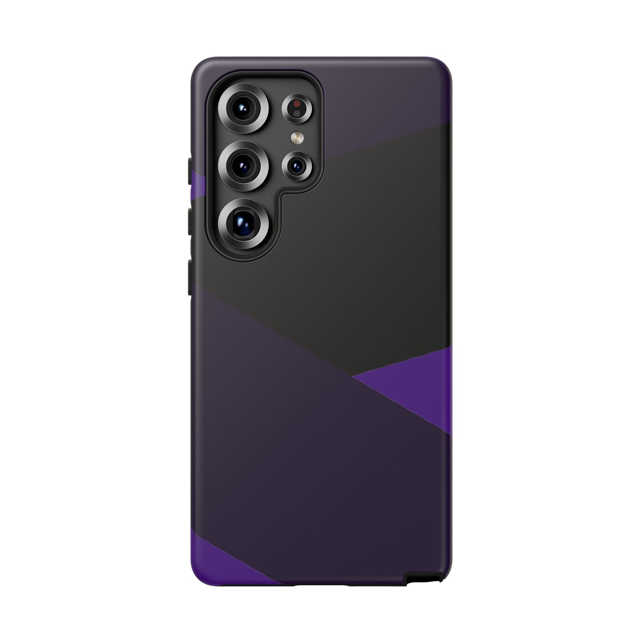 Purple Geometric Tough Phone Case — Slim Protective iPhone Cover