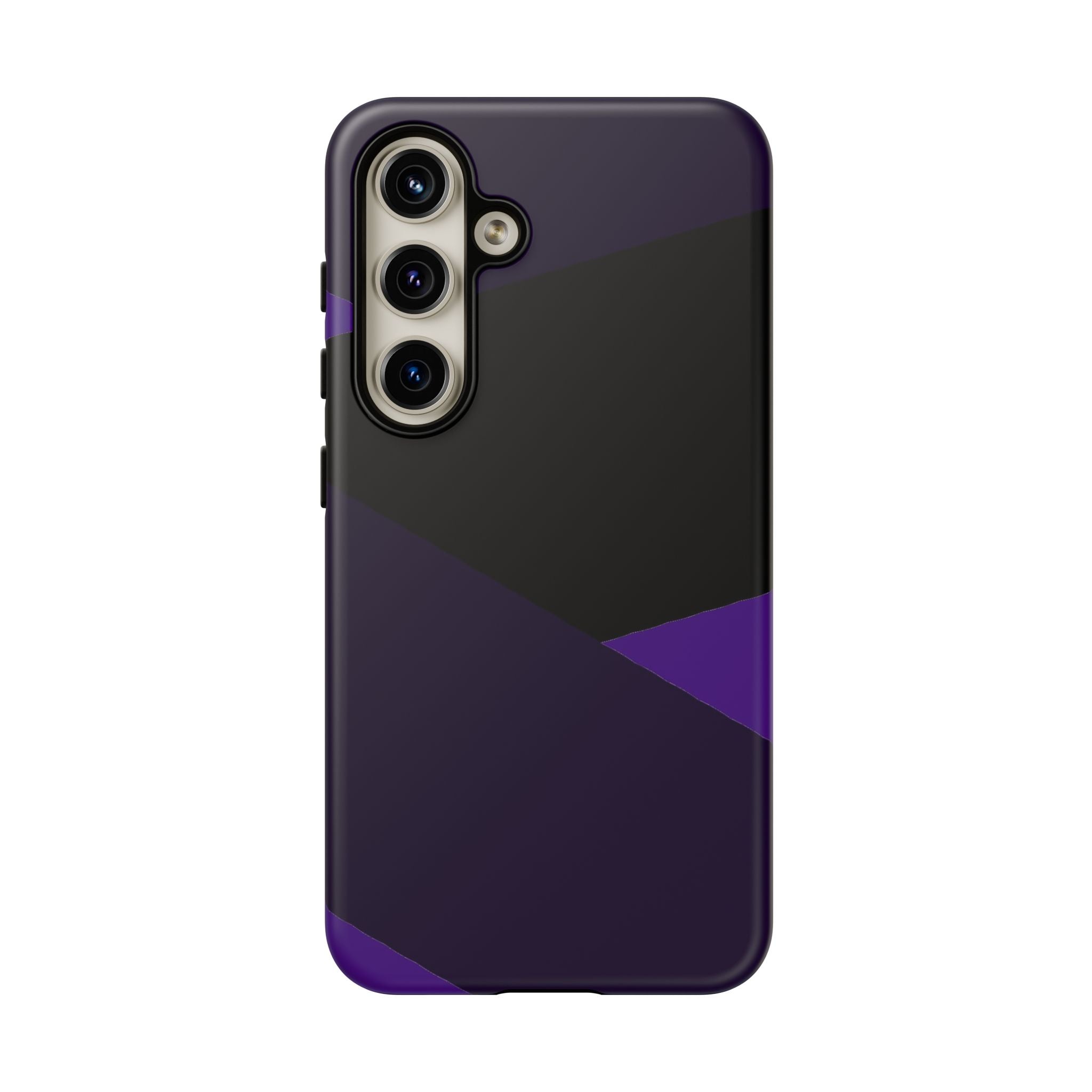 Purple Geometric Tough Phone Case — Slim Protective iPhone Cover