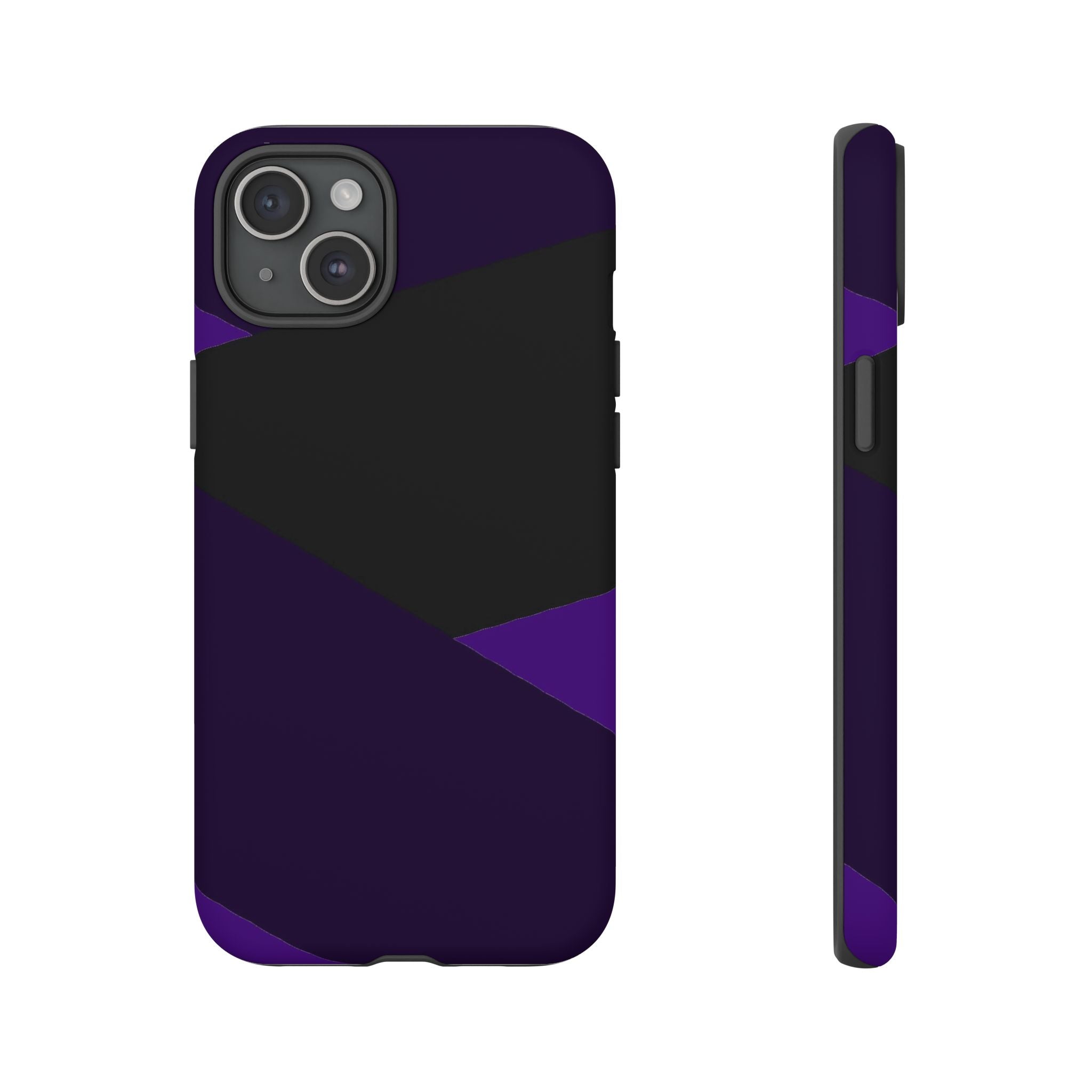 Purple Geometric Tough Phone Case — Slim Protective iPhone Cover