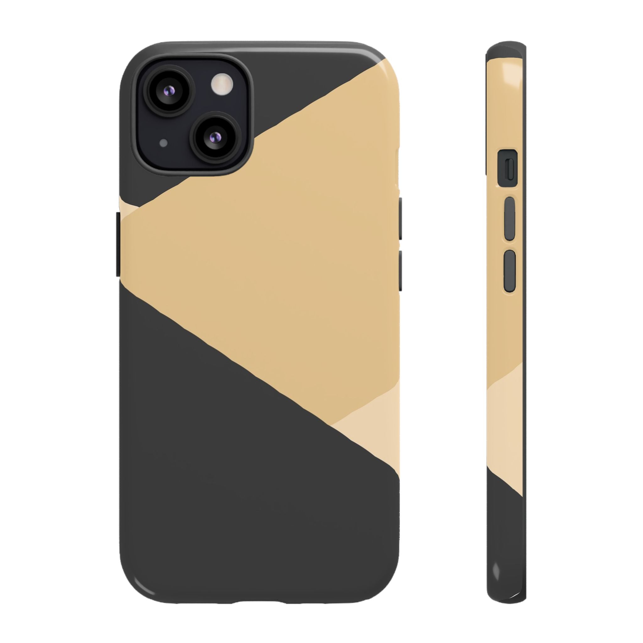 Geometric Beige Triangle Phone Case | Tough Protective Case