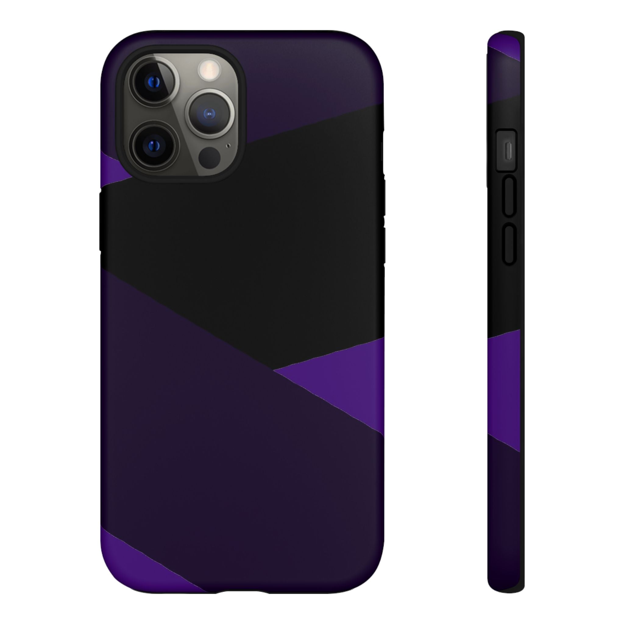 Purple Geometric Tough Phone Case — Slim Protective iPhone Cover