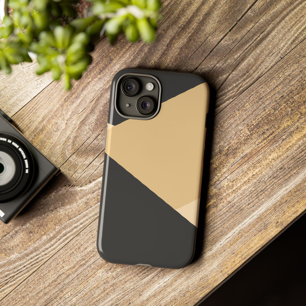 Geometric Beige Triangle Phone Case | Tough Protective Case