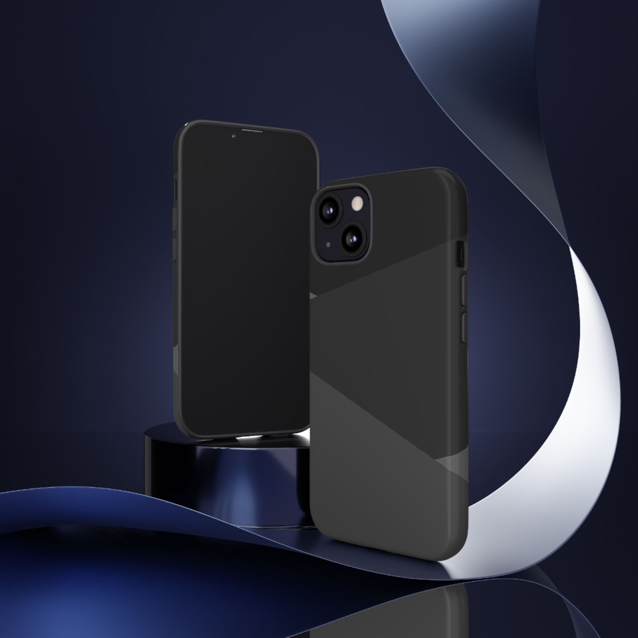 Geometric Black Diagonal Pattern Phone Case