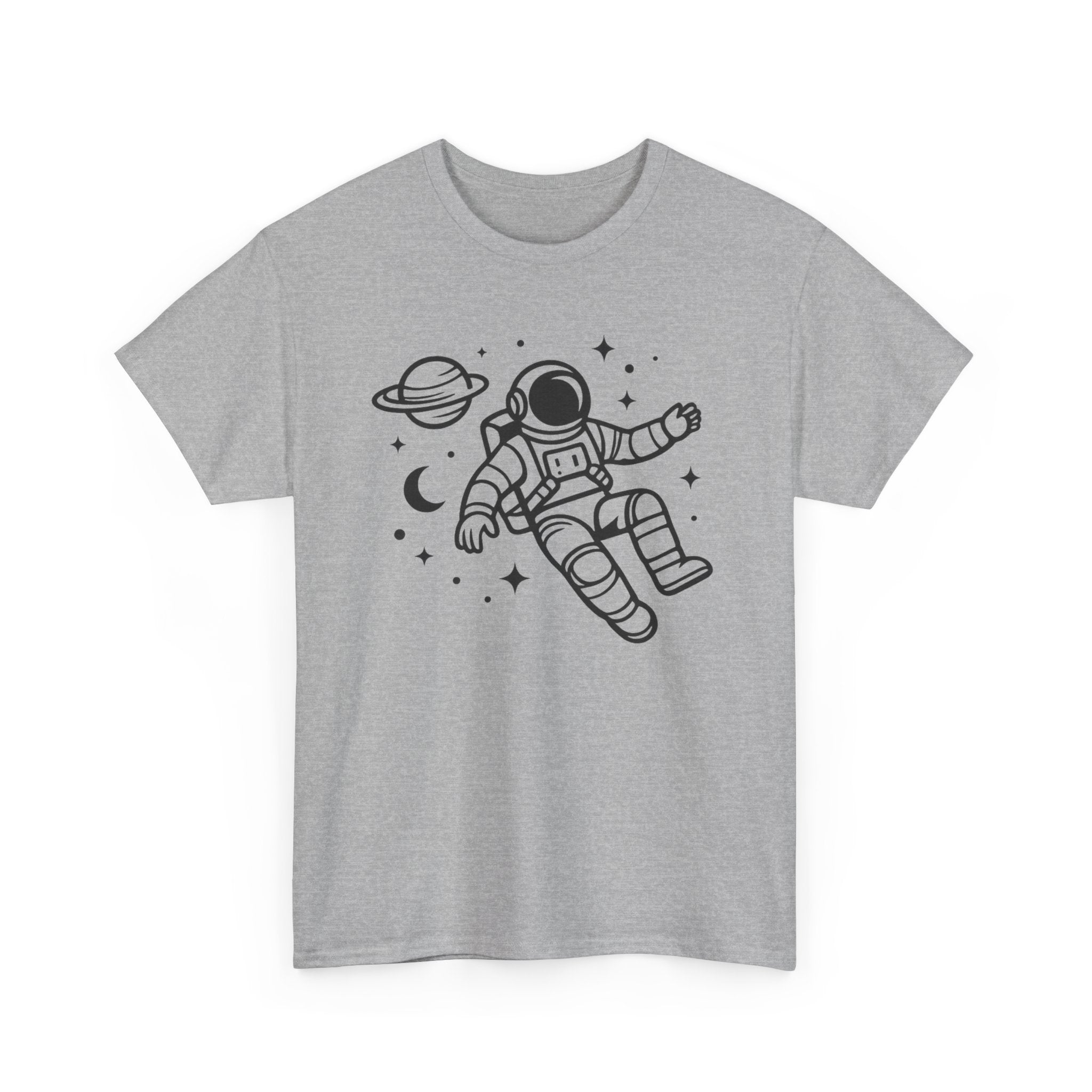 Astronaut Space Tee — Minimal Floating Astronaut Graphic T-Shirt