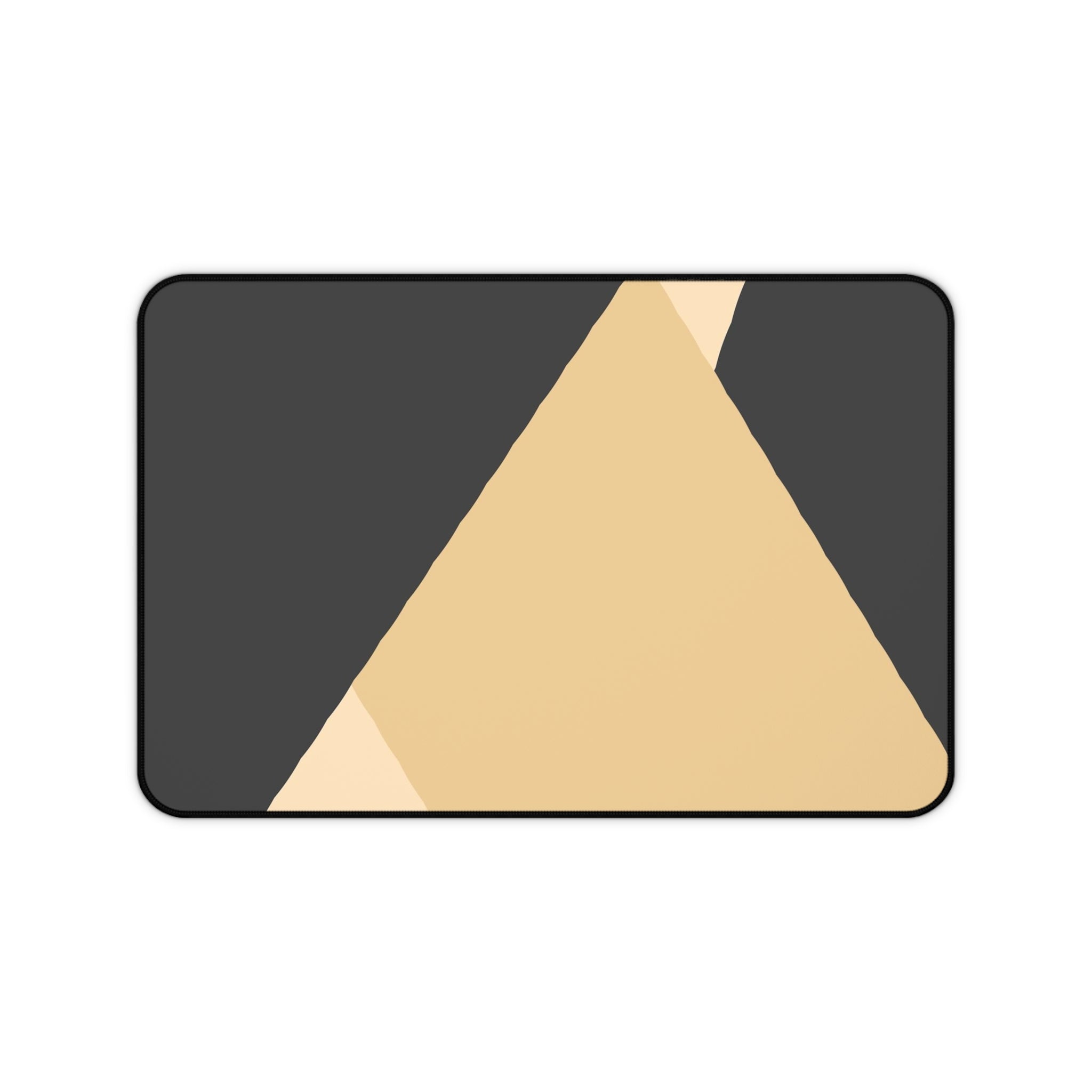 Minimal Geometric Triangle Desk Mat | Neutral Modern Mousepad