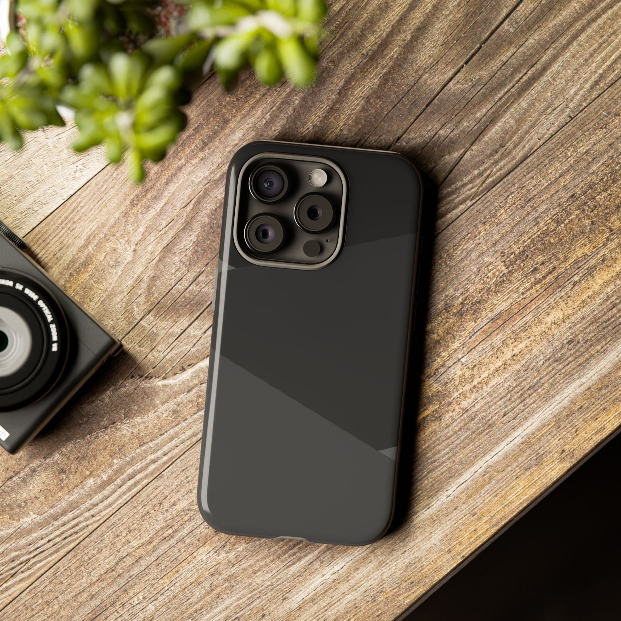 Geometric Black Diagonal Pattern Phone Case