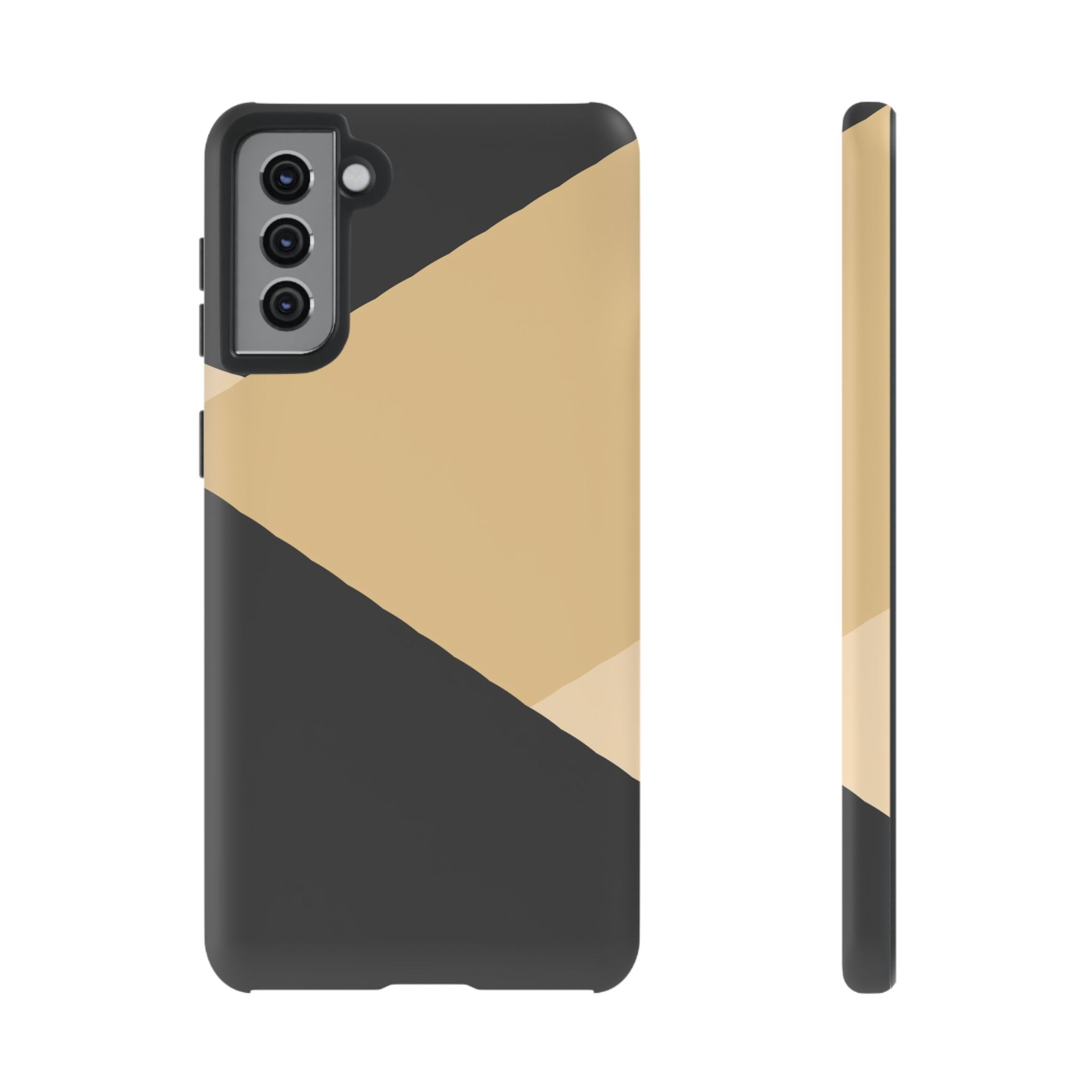 Geometric Beige Triangle Phone Case | Tough Protective Case