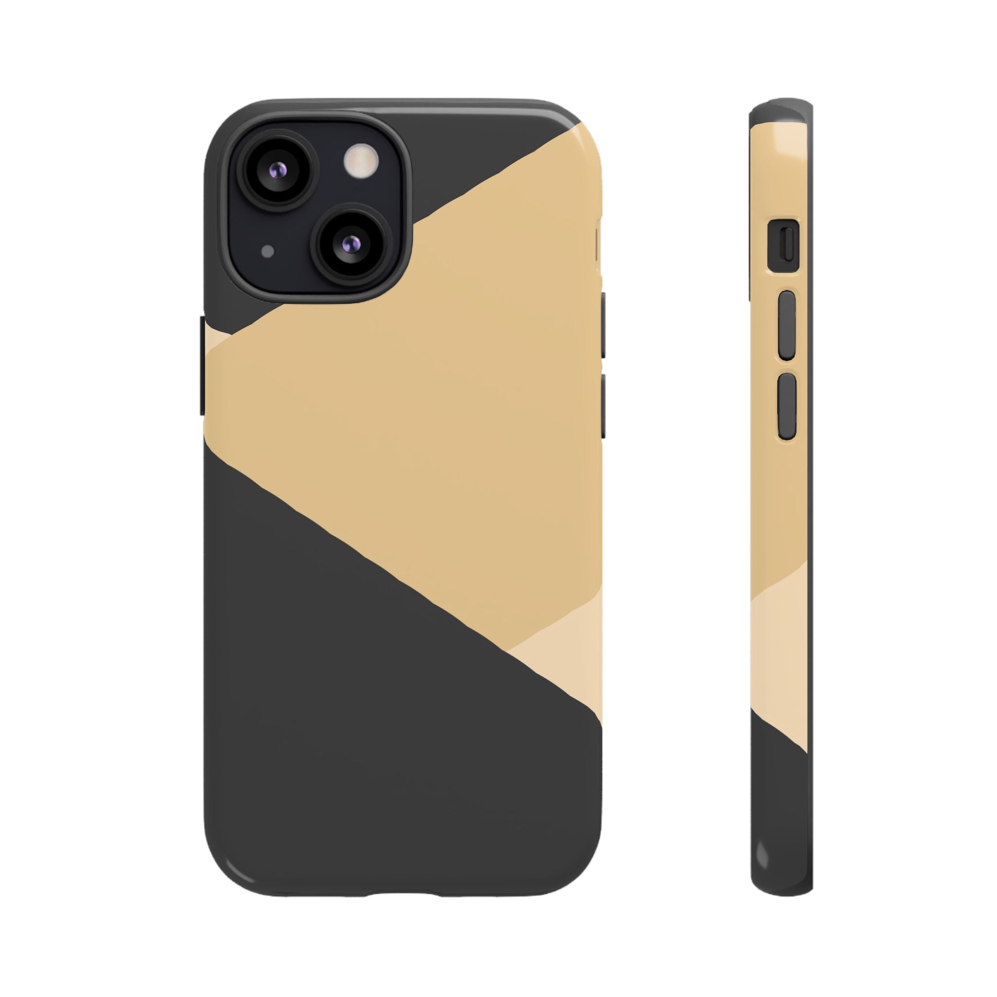 Geometric Beige Triangle Phone Case | Tough Protective Case
