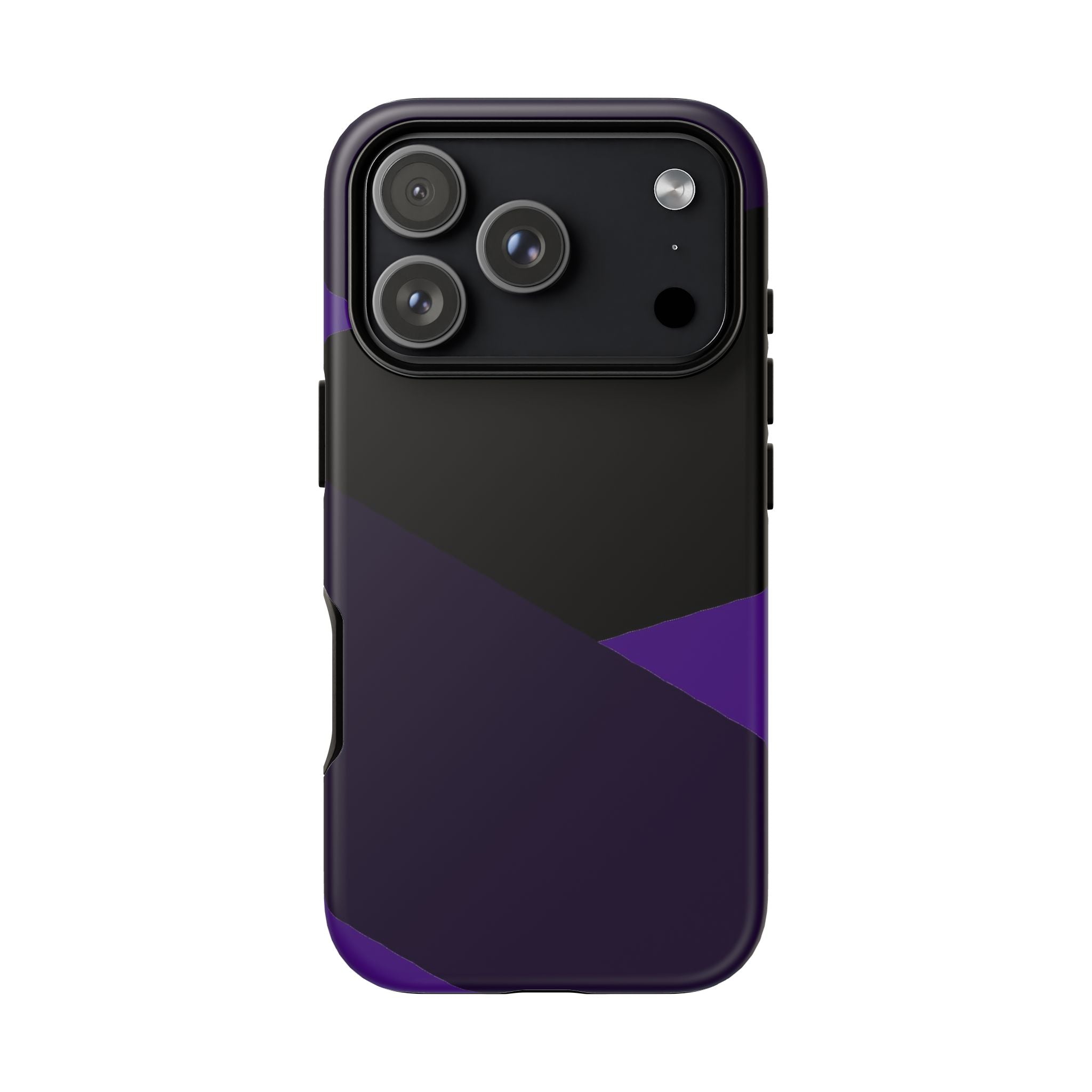 Purple Geometric Tough Phone Case — Slim Protective iPhone Cover