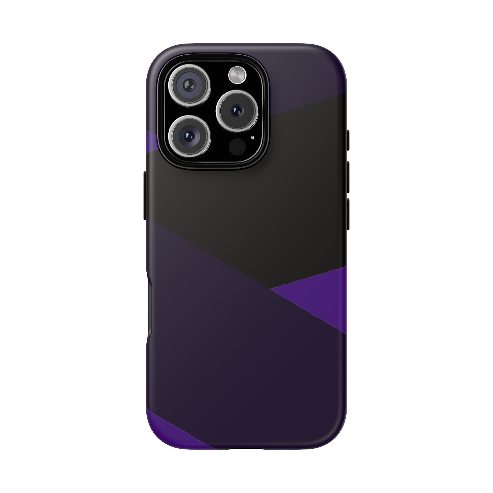 Purple Geometric Tough Phone Case — Slim Protective iPhone Cover