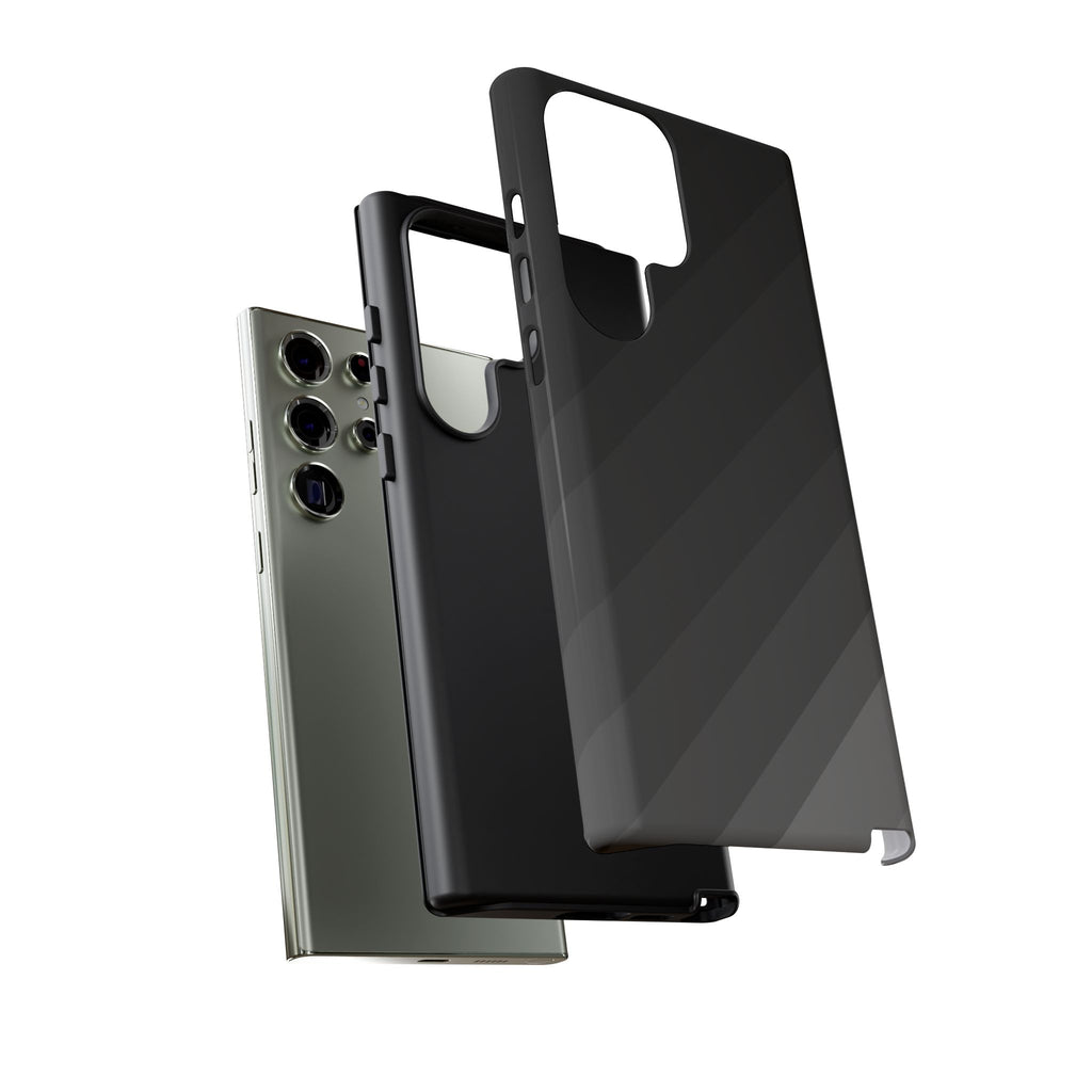 Monochrome Diagonal Stripes Phone Case