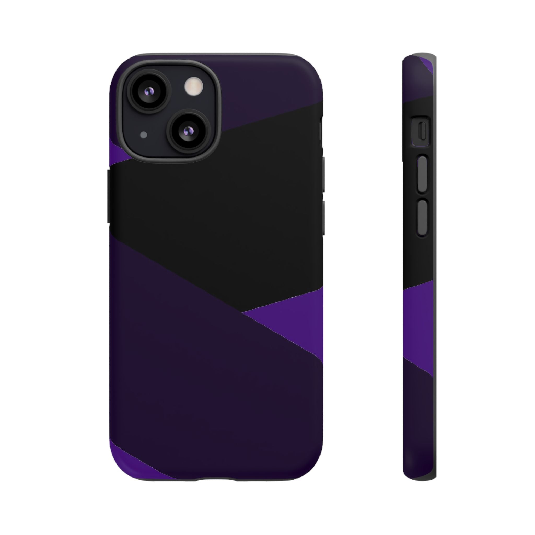 Purple Geometric Tough Phone Case — Slim Protective iPhone Cover