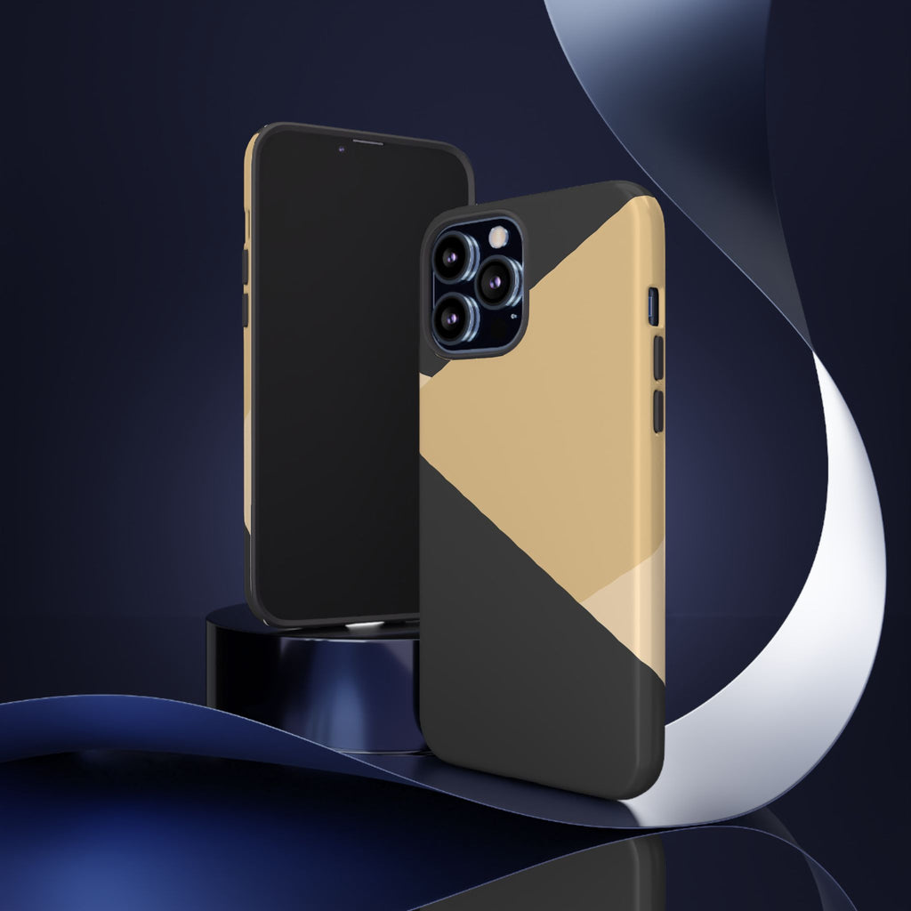 Geometric Beige Triangle Phone Case | Tough Protective Case