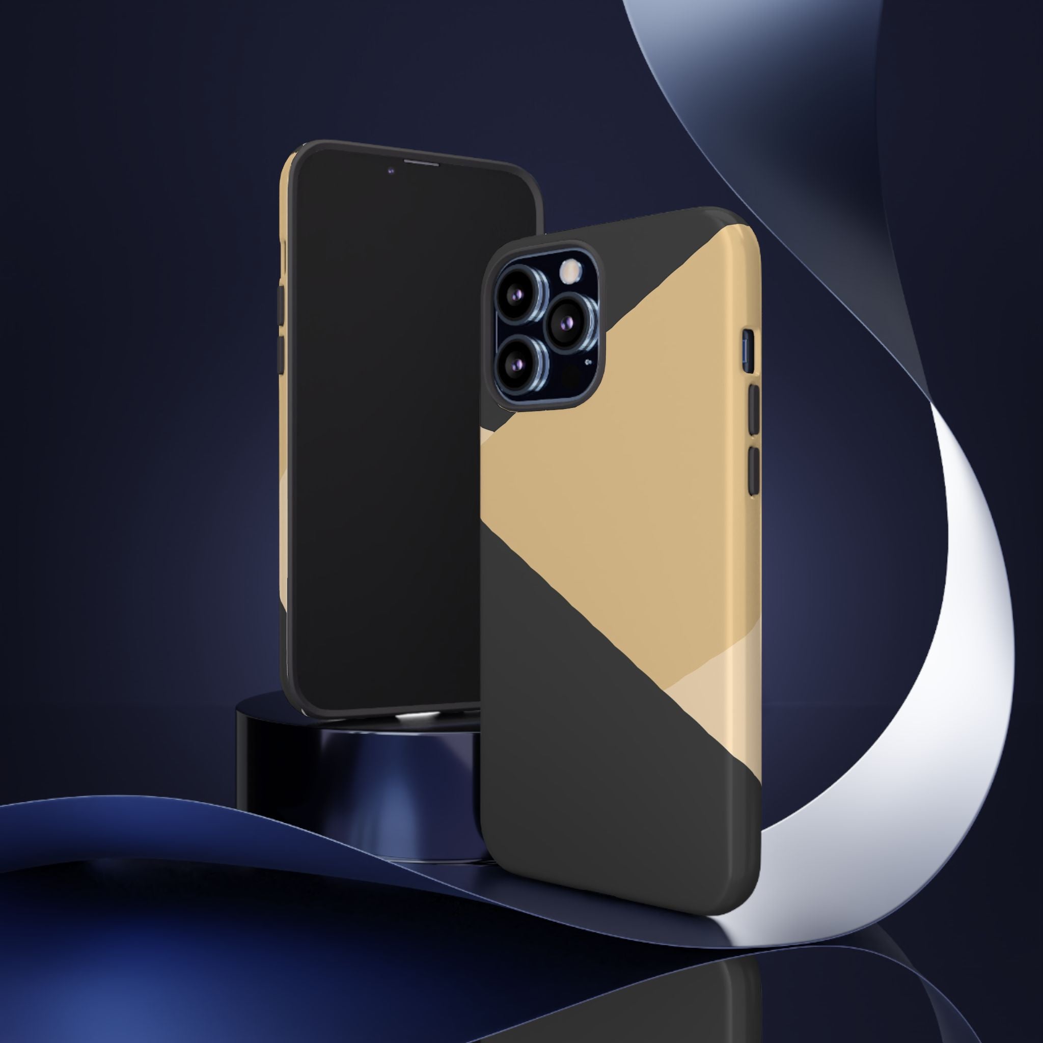 Geometric Beige Triangle Phone Case | Tough Protective Case