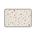 Terrazzo Neutral Desk Mat — Beige Speckled Mousepad Surface
