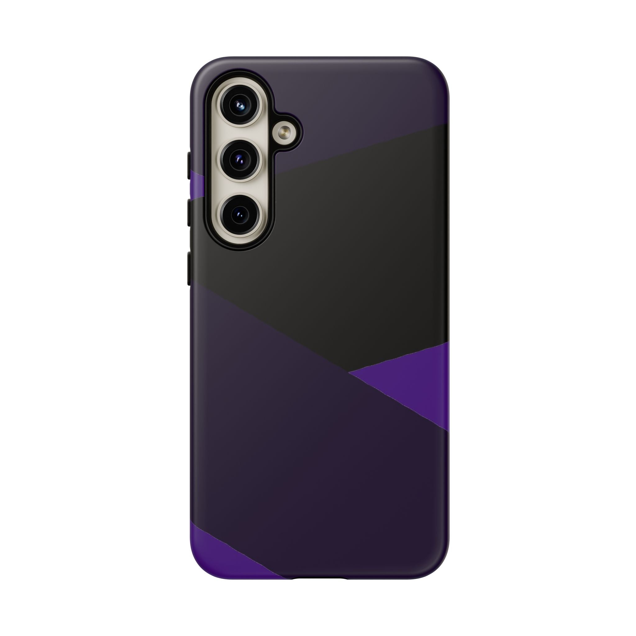 Purple Geometric Tough Phone Case — Slim Protective iPhone Cover