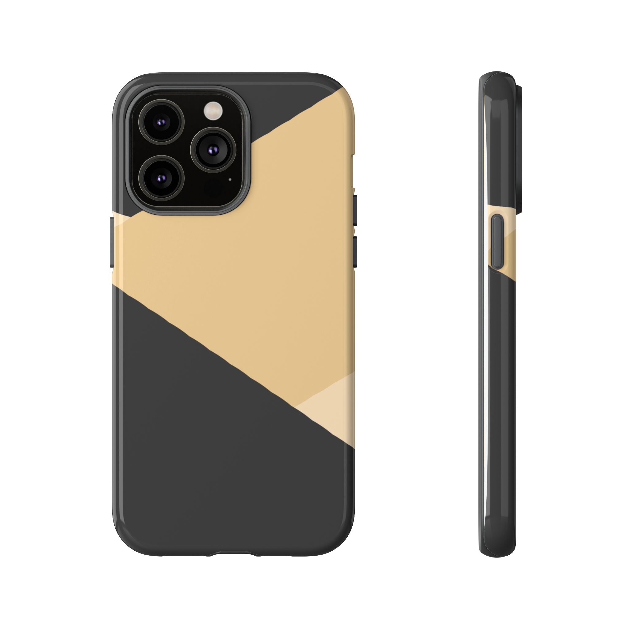 Geometric Beige Triangle Phone Case | Tough Protective Case
