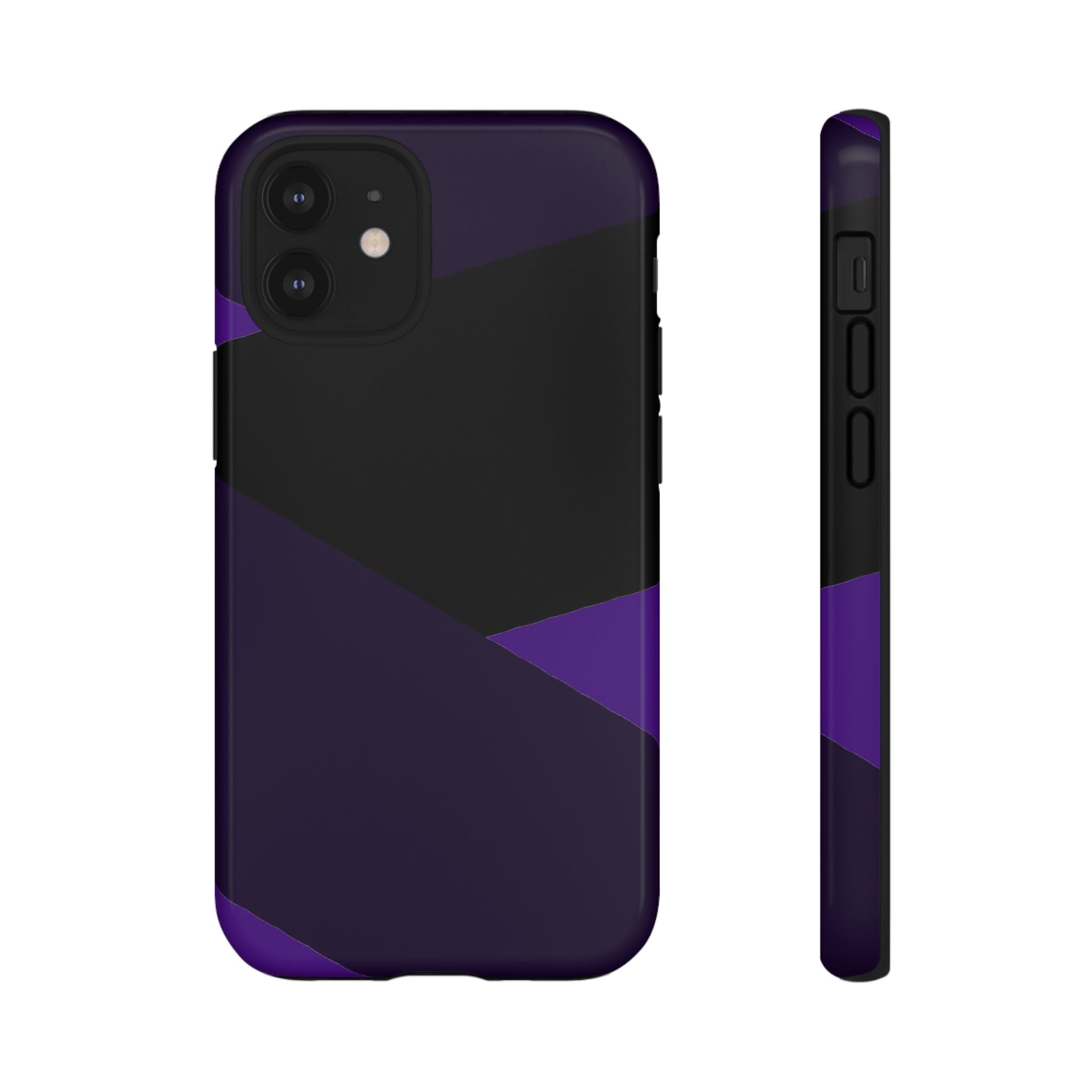 Purple Geometric Tough Phone Case — Slim Protective iPhone Cover
