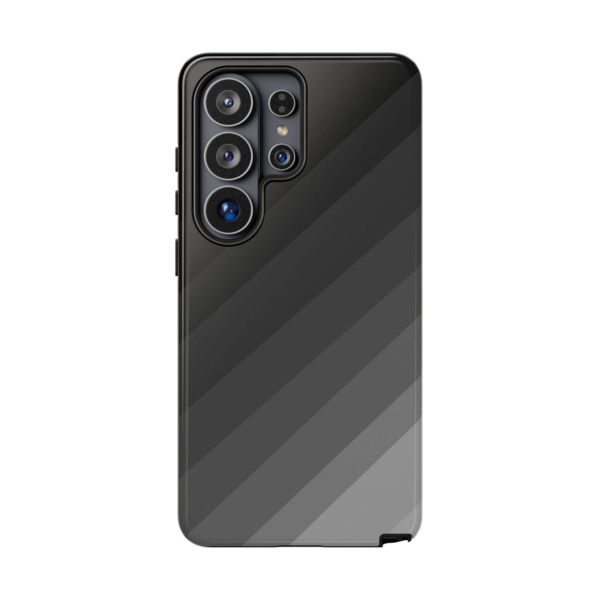 Monochrome Diagonal Stripes Phone Case