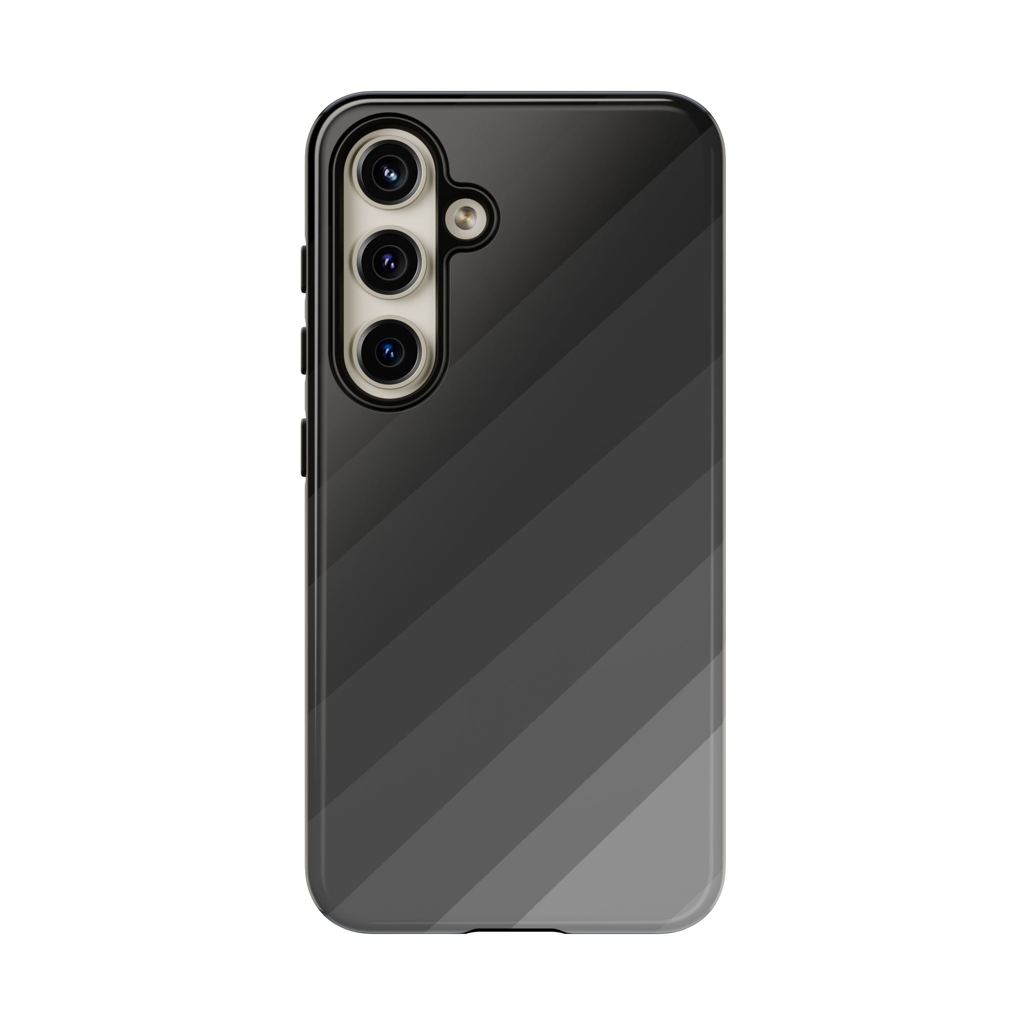 Monochrome Diagonal Stripes Phone Case