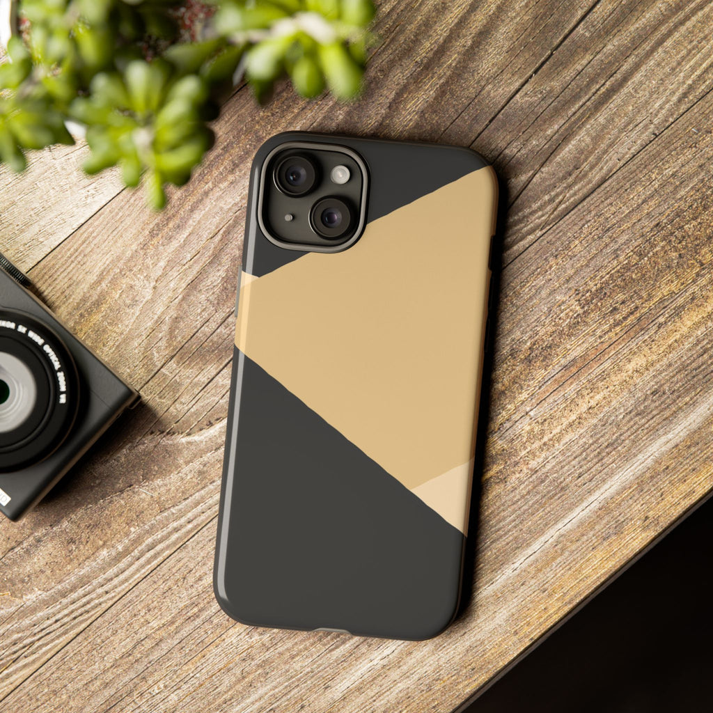 Geometric Beige Triangle Phone Case | Tough Protective Case