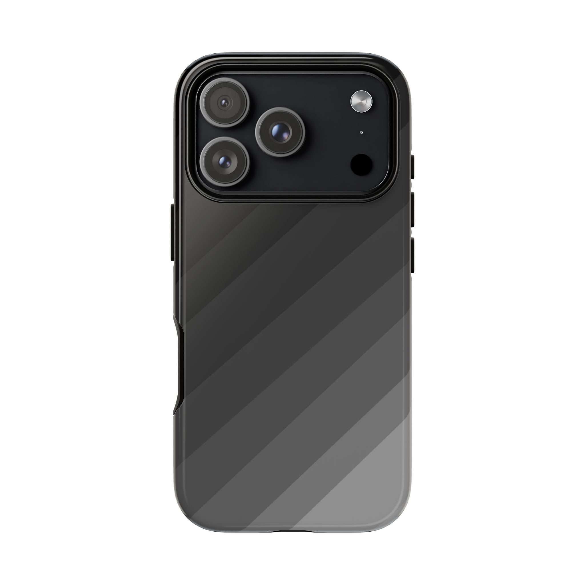 Monochrome Diagonal Stripes Phone Case
