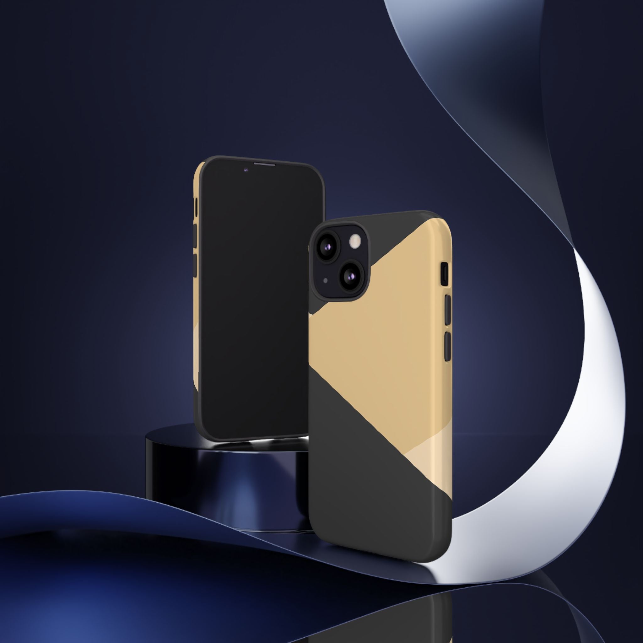 Geometric Beige Triangle Phone Case | Tough Protective Case