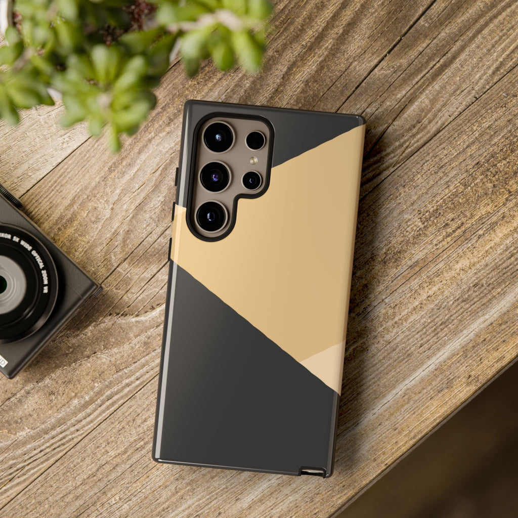 Geometric Beige Triangle Phone Case | Tough Protective Case