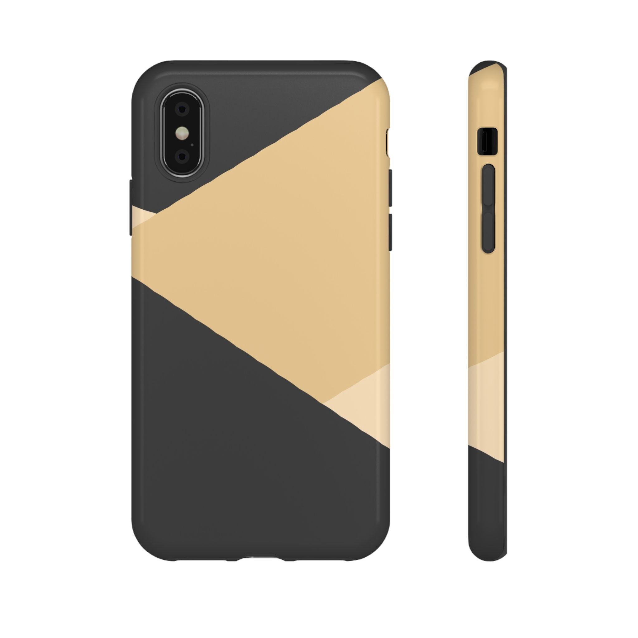 Geometric Beige Triangle Phone Case | Tough Protective Case