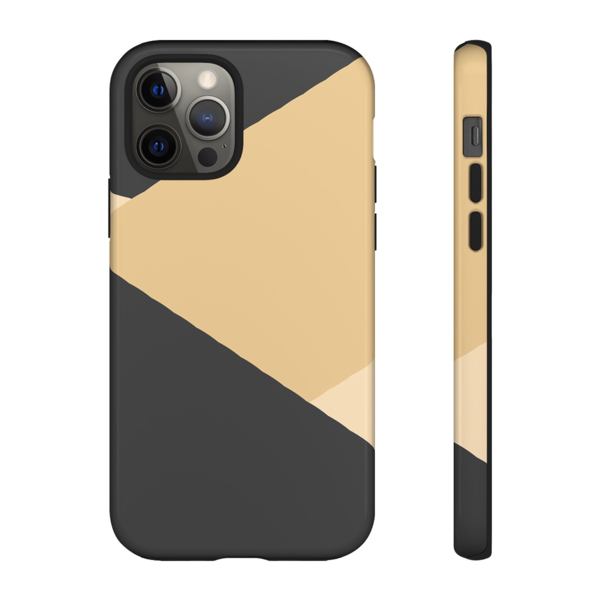 Geometric Beige Triangle Phone Case | Tough Protective Case