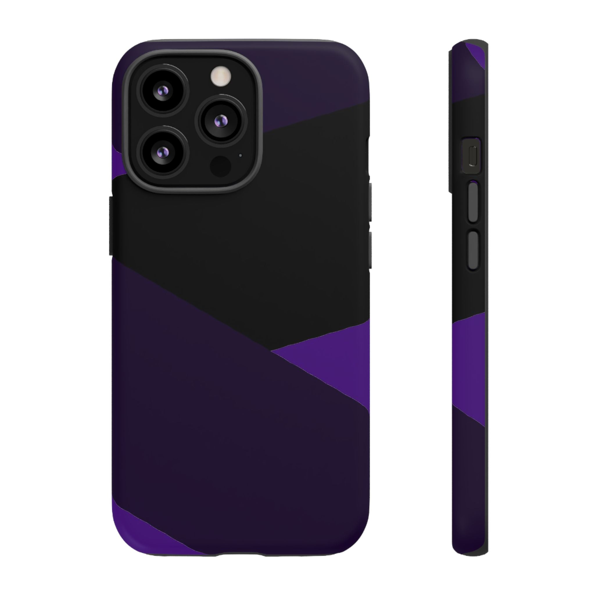 Purple Geometric Tough Phone Case — Slim Protective iPhone Cover