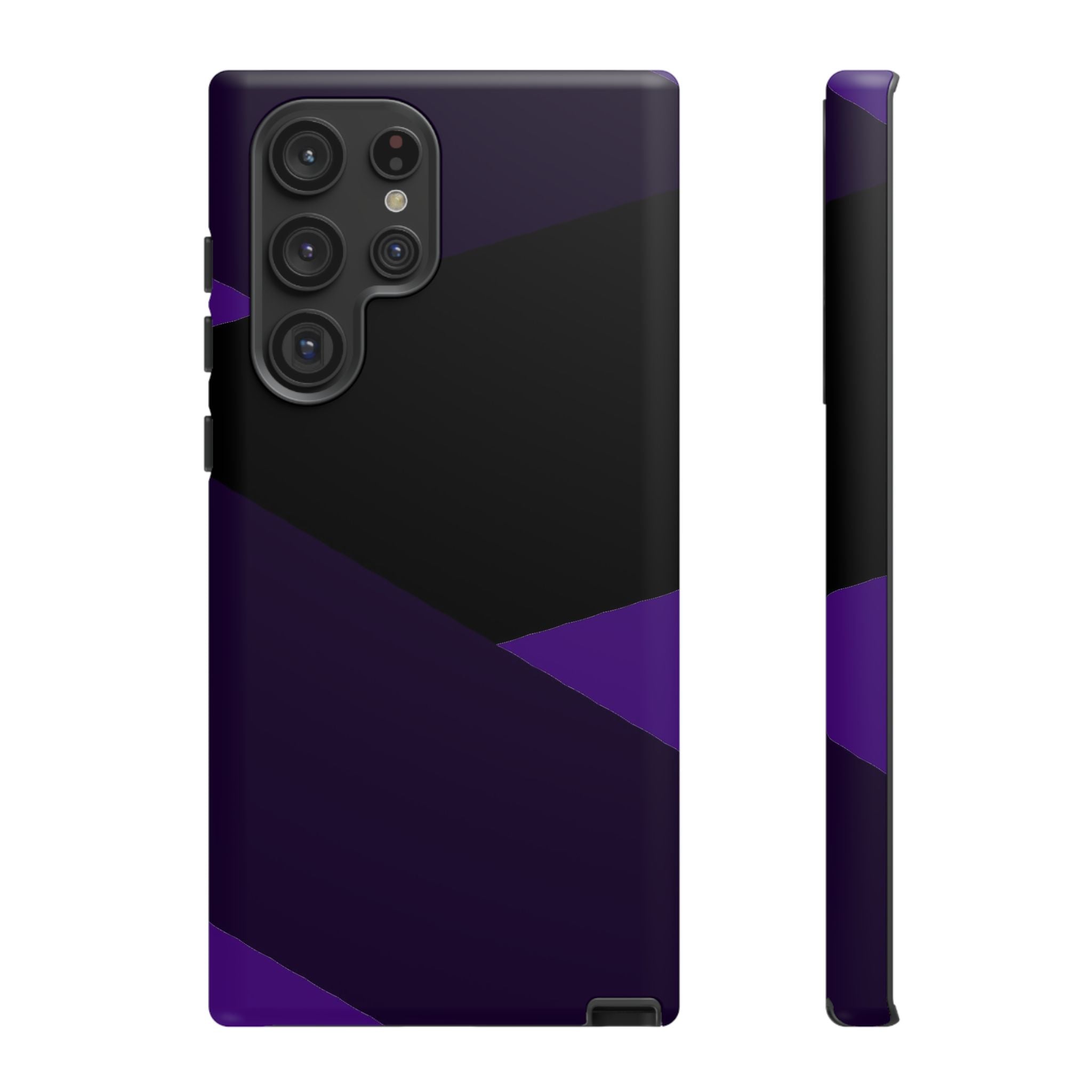 Purple Geometric Tough Phone Case — Slim Protective iPhone Cover