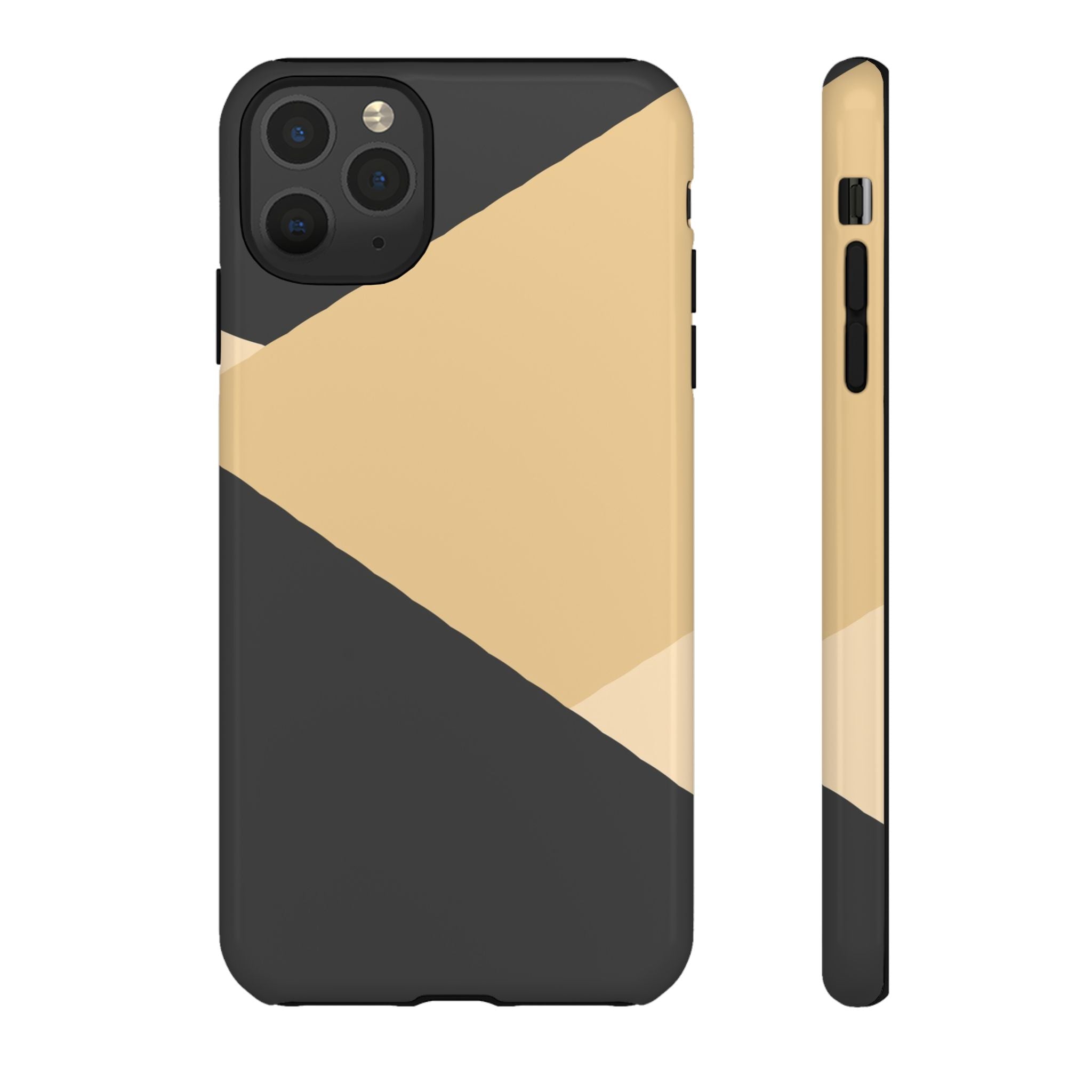 Geometric Beige Triangle Phone Case | Tough Protective Case