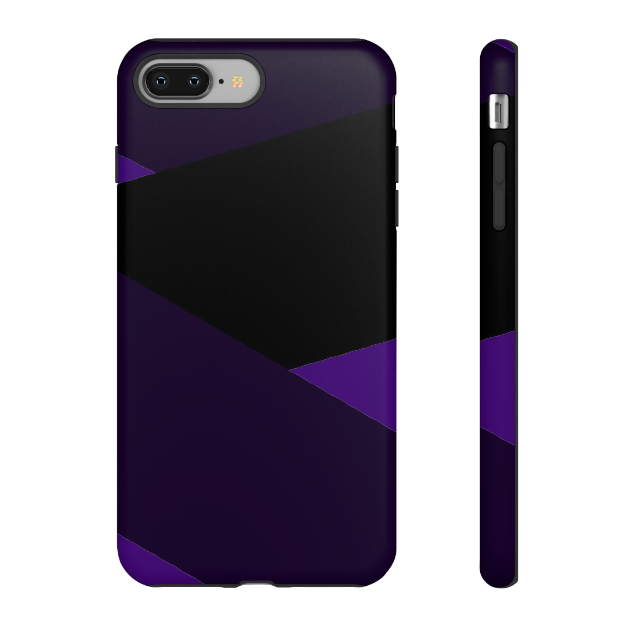 Purple Geometric Tough Phone Case — Slim Protective iPhone Cover