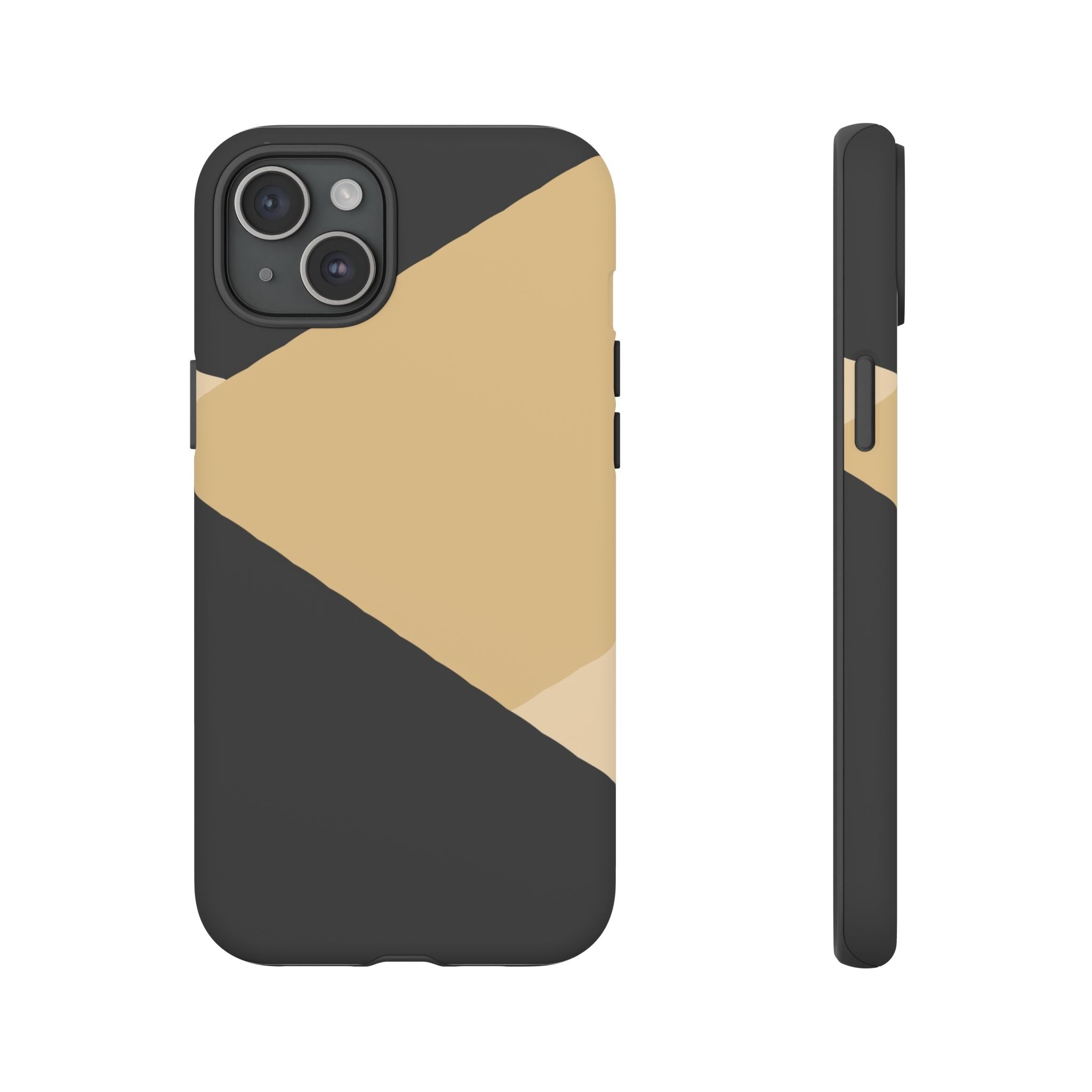 Geometric Beige Triangle Phone Case | Tough Protective Case