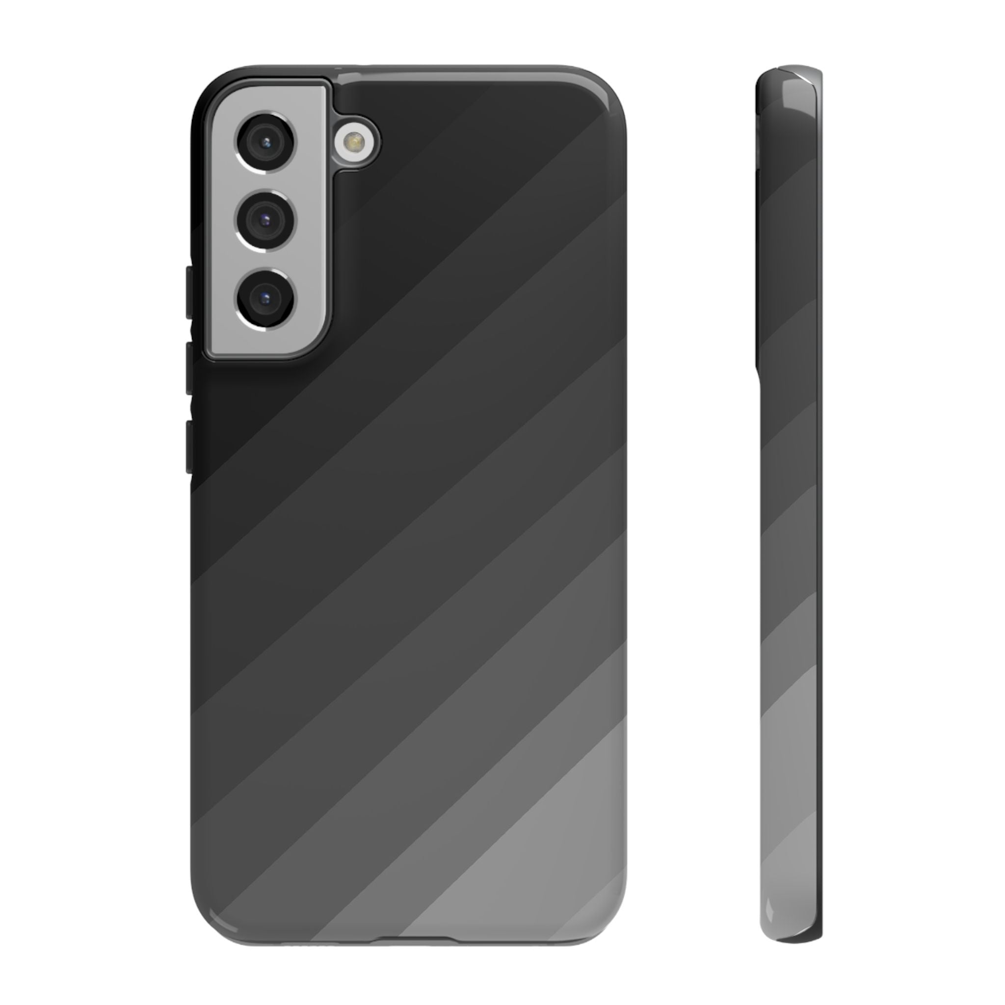 Monochrome Diagonal Stripes Phone Case