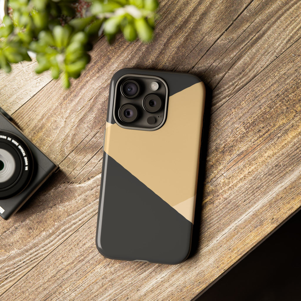 Geometric Beige Triangle Phone Case | Tough Protective Case