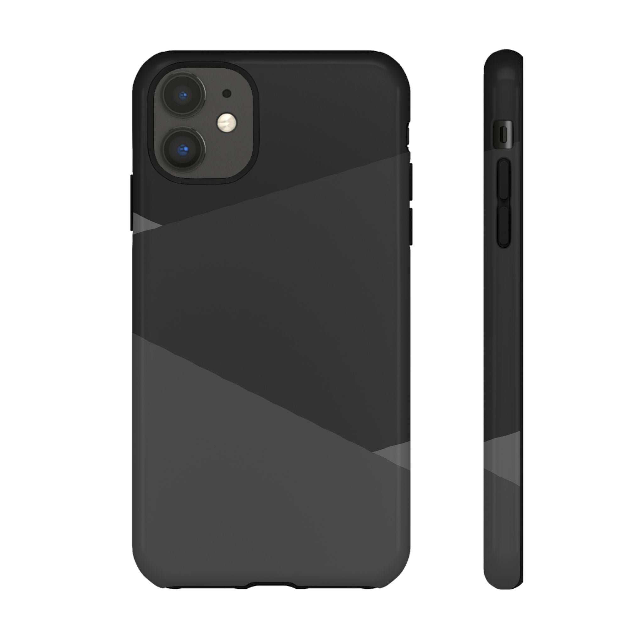 Geometric Black Diagonal Pattern Phone Case