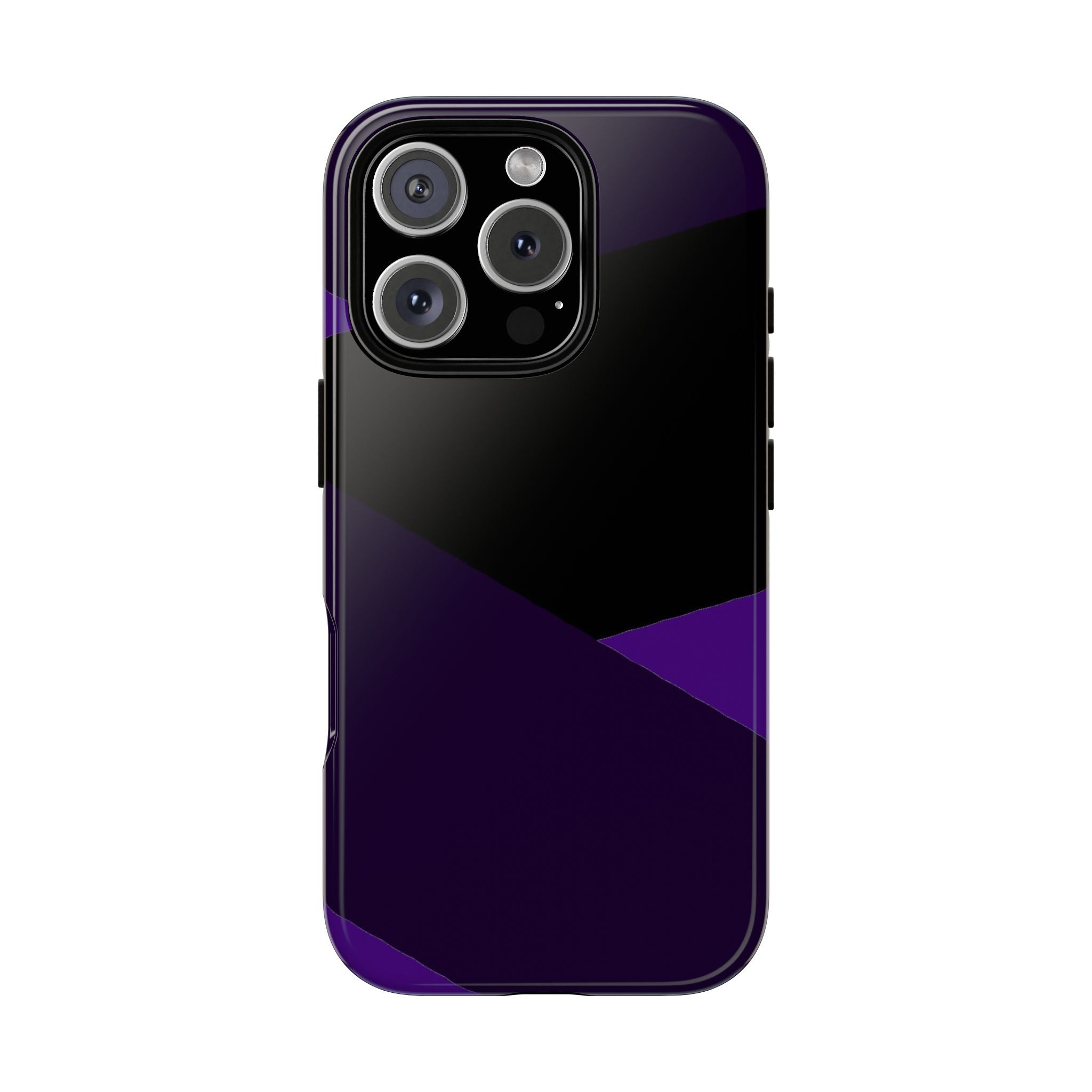 Purple Geometric Tough Phone Case — Slim Protective iPhone Cover