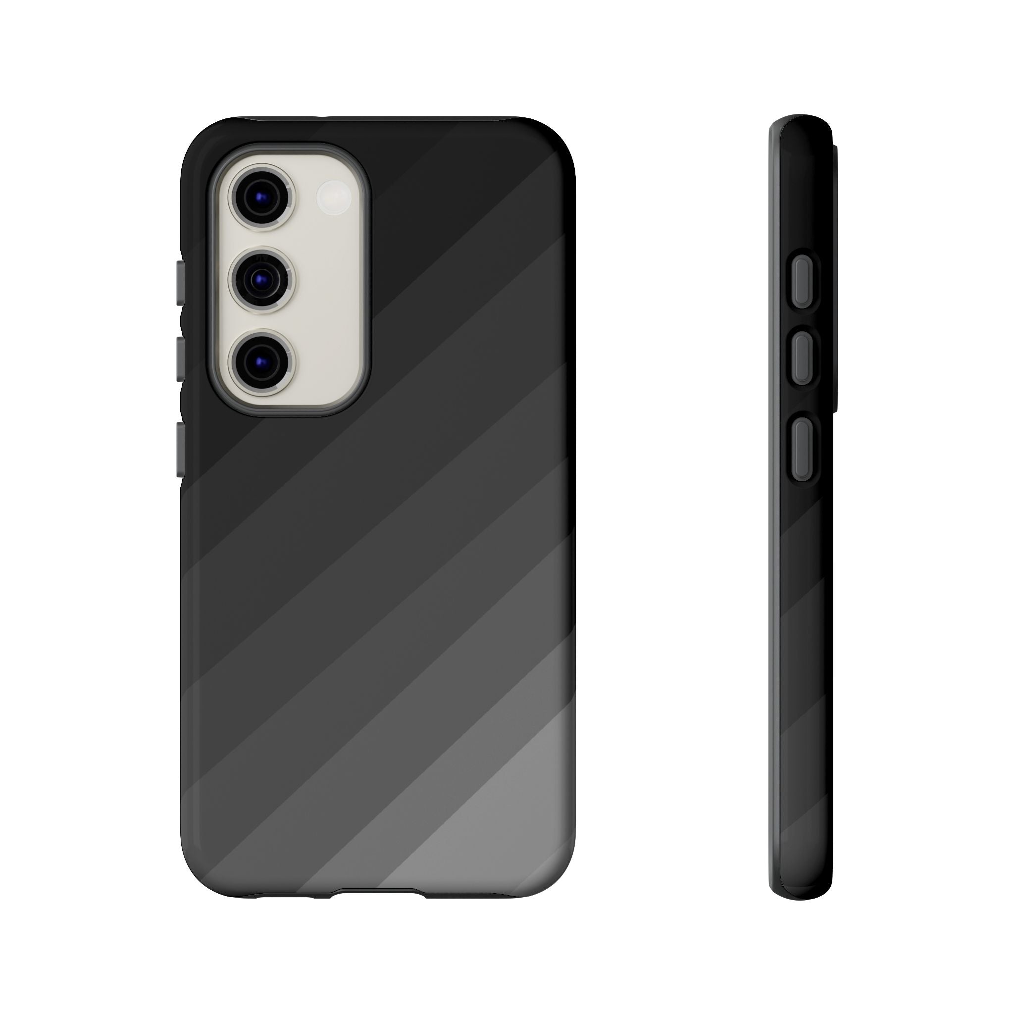 Monochrome Diagonal Stripes Phone Case