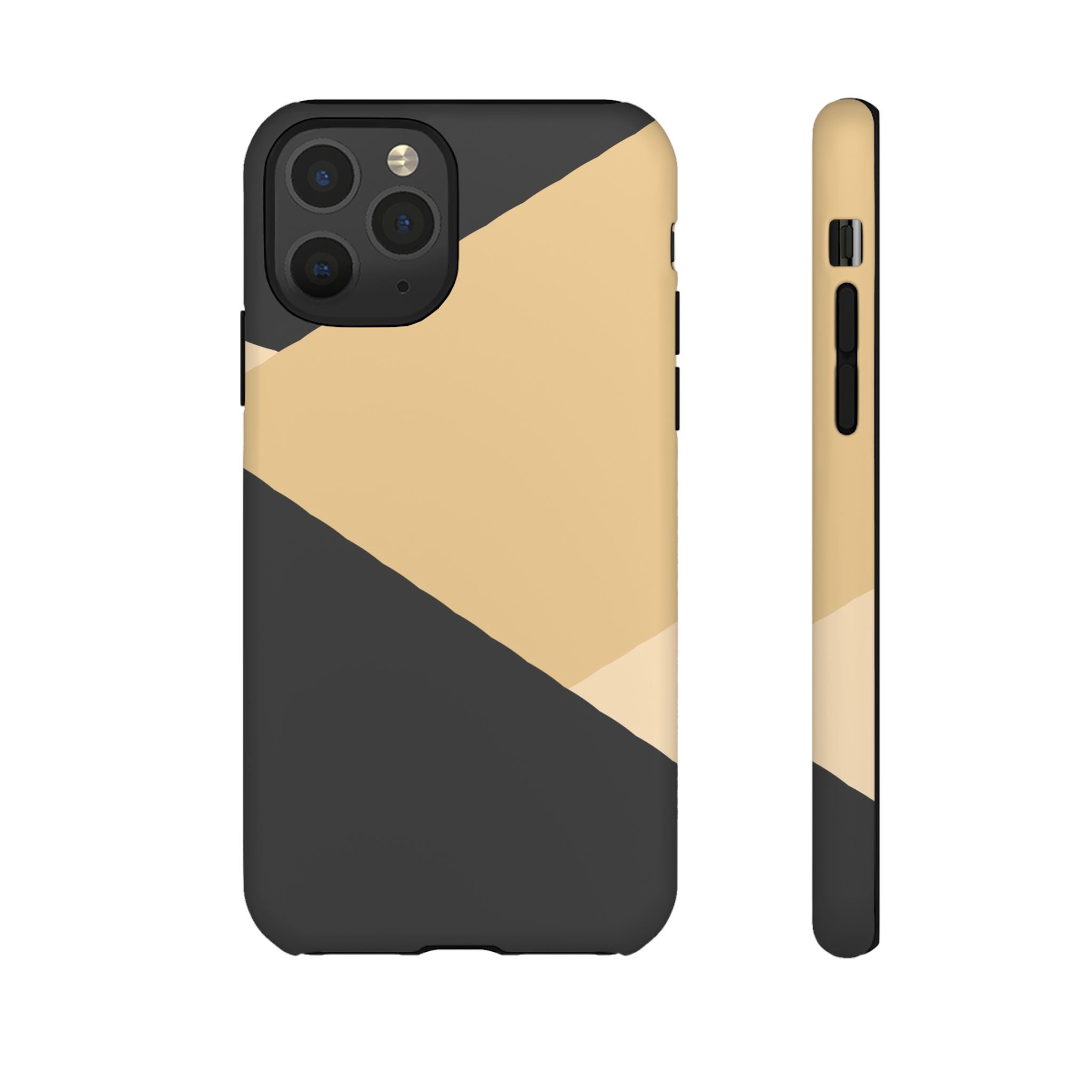 Geometric Beige Triangle Phone Case | Tough Protective Case