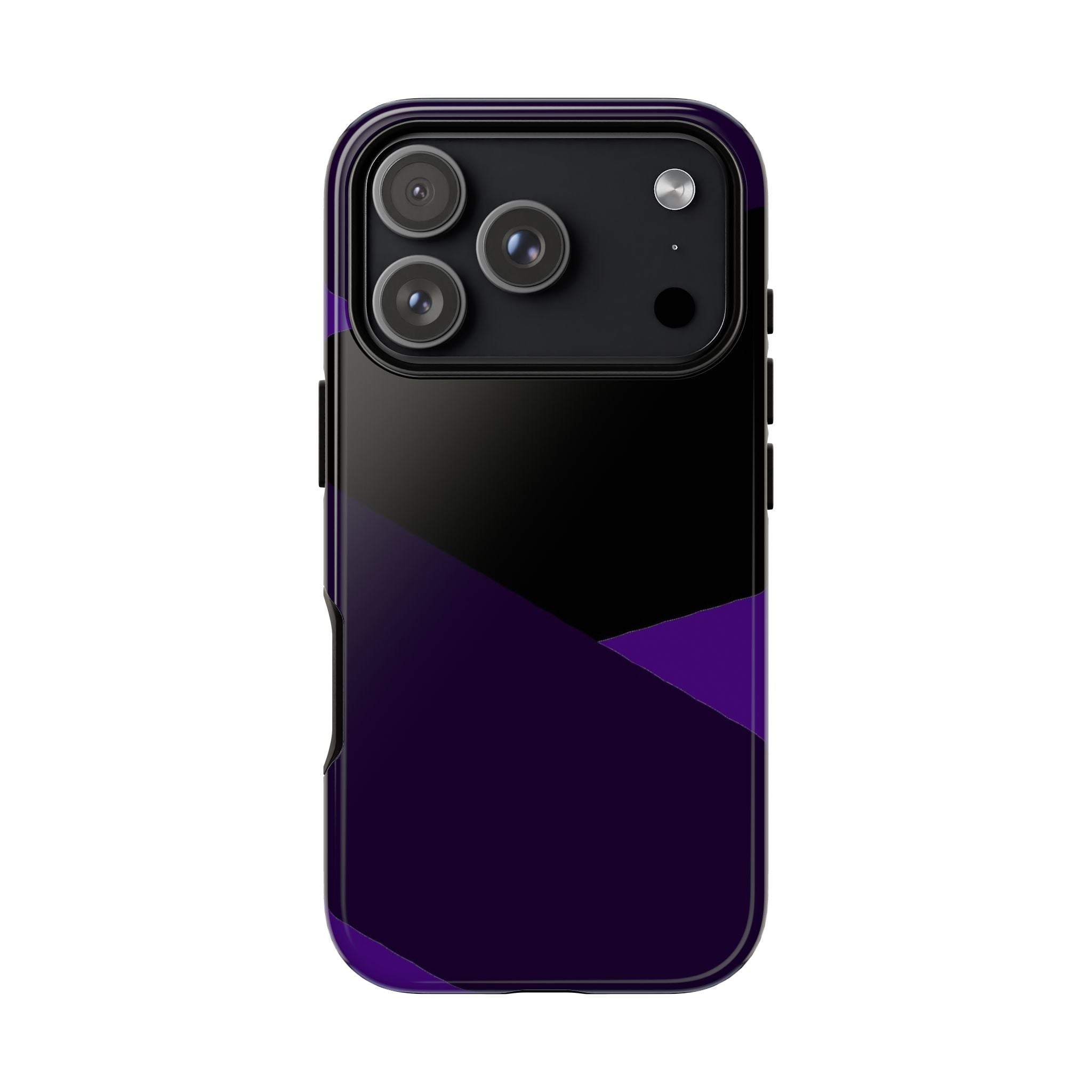 Purple Geometric Tough Phone Case — Slim Protective iPhone Cover