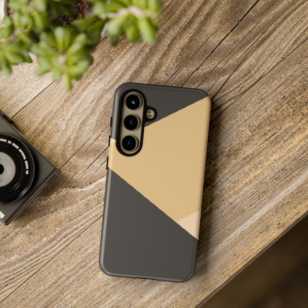 Geometric Beige Triangle Phone Case | Tough Protective Case
