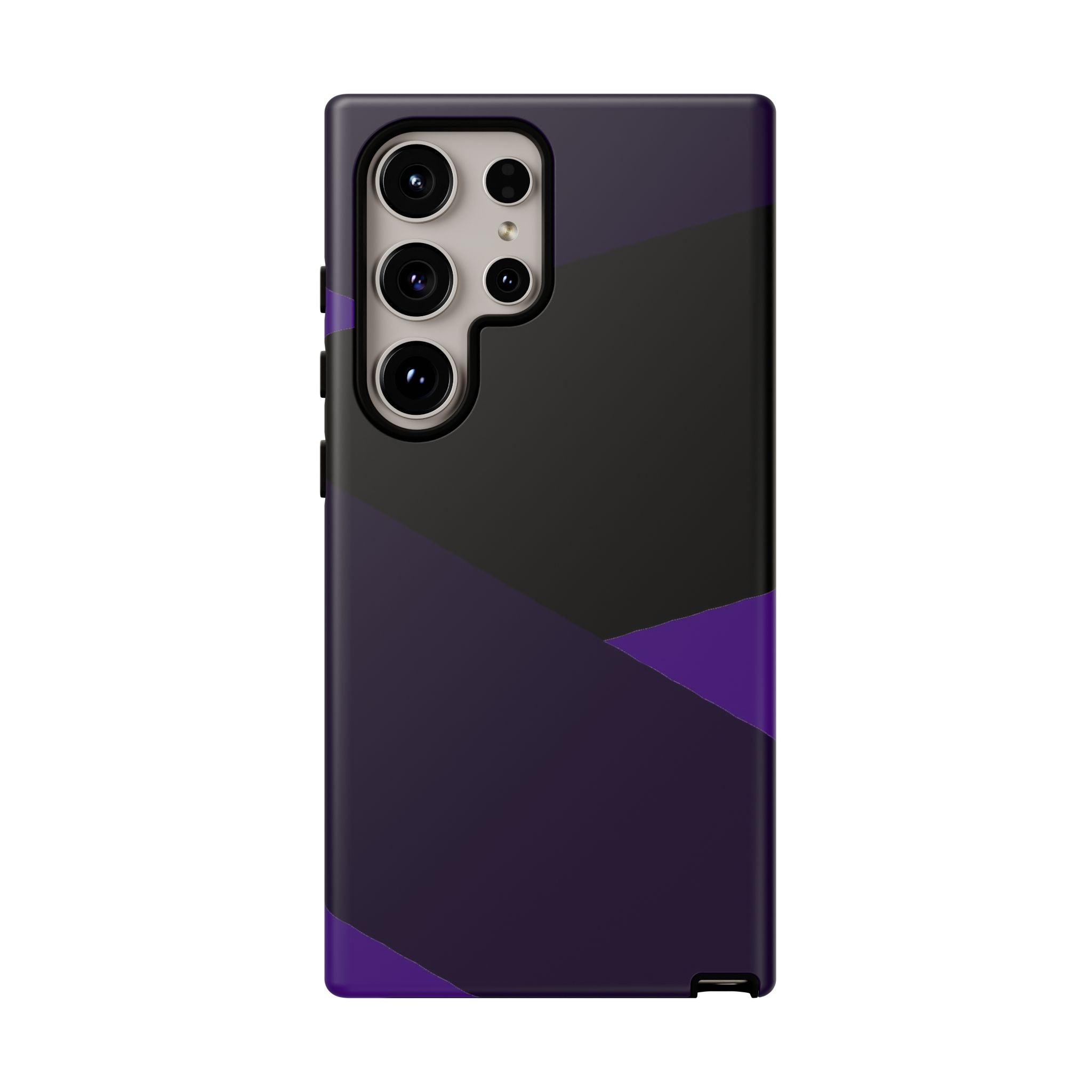 Purple Geometric Tough Phone Case — Slim Protective iPhone Cover