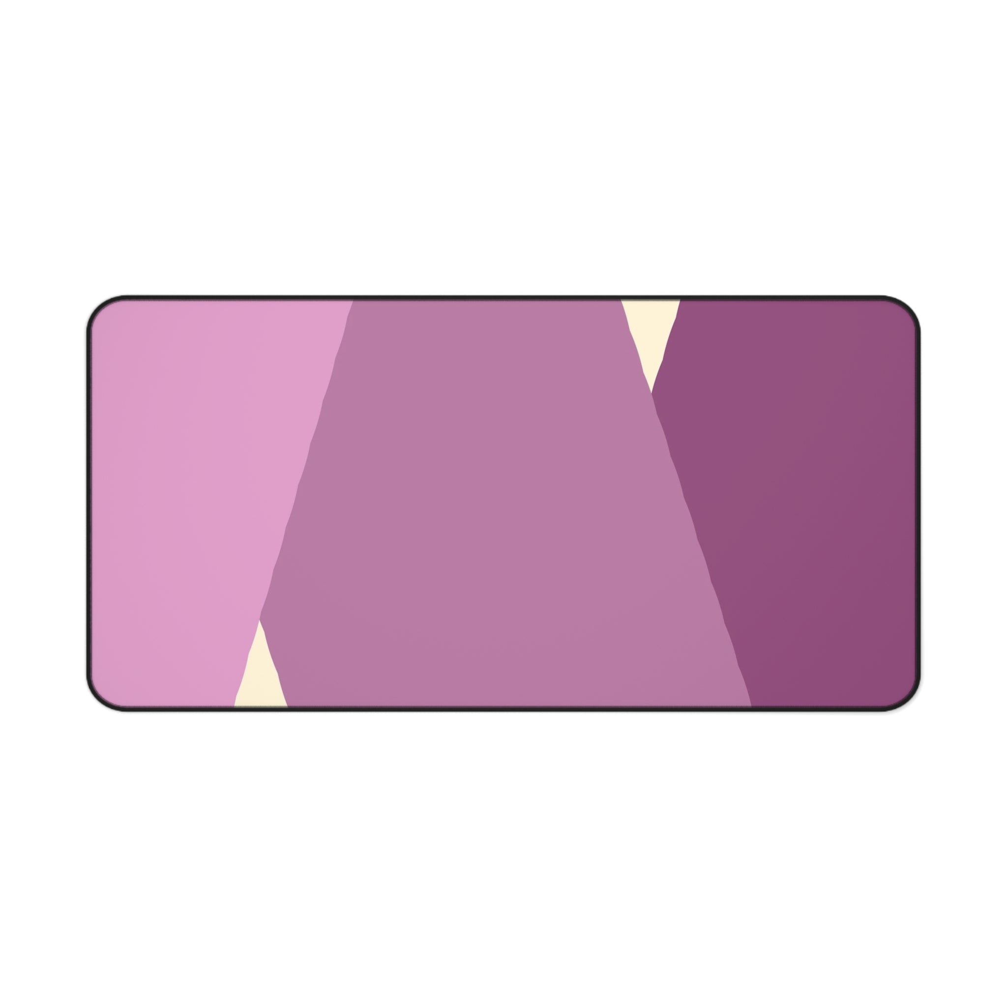 Geometric Pink Triangle Pattern Desk Mat | Modern Lavender Mouse Pad