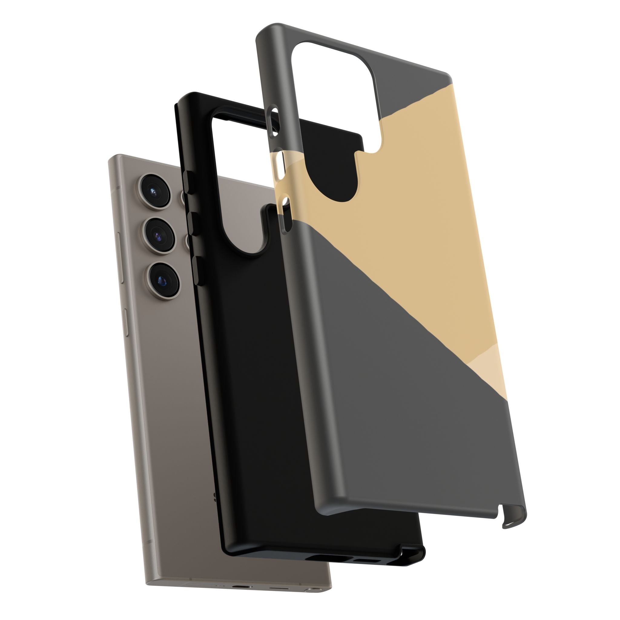 Geometric Beige Triangle Phone Case | Tough Protective Case