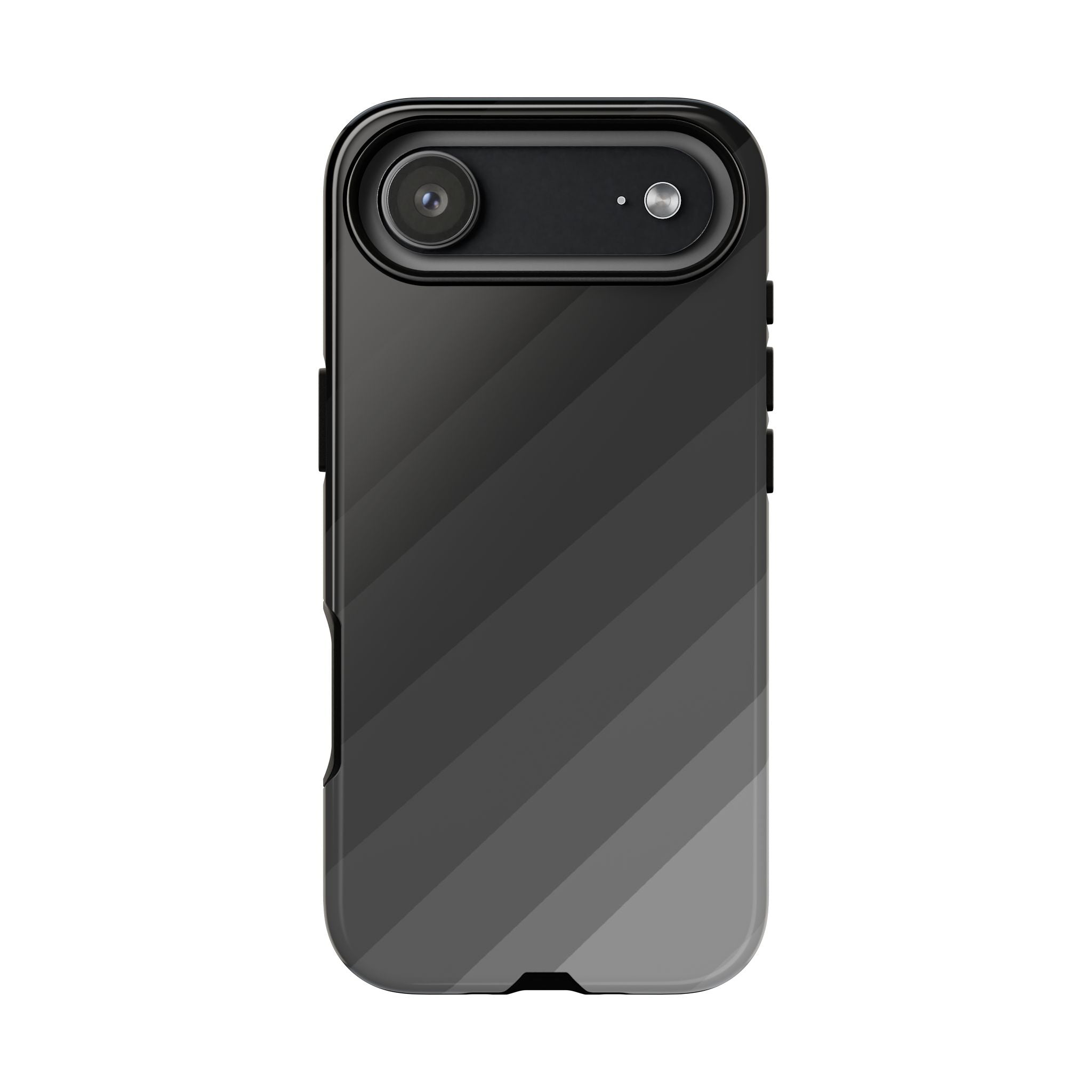 Monochrome Diagonal Stripes Phone Case