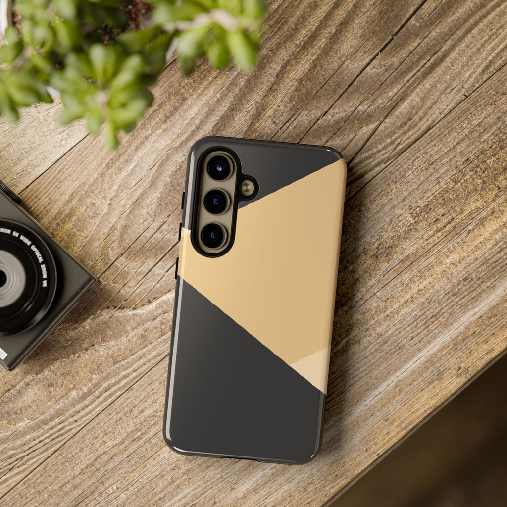 Geometric Beige Triangle Phone Case | Tough Protective Case